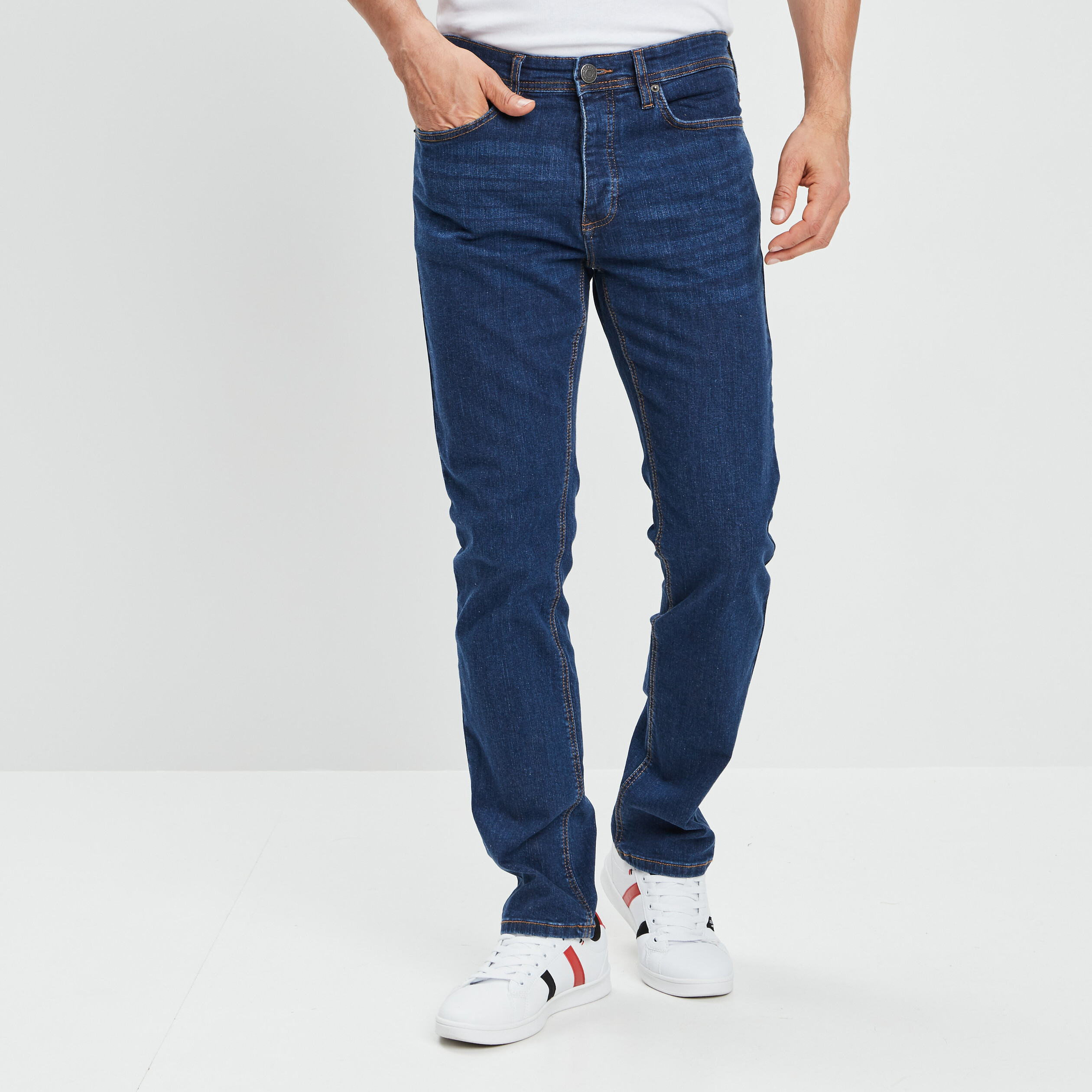 jeans straight taille standard denim brut homme Jeans straight taille standard denim brut homme