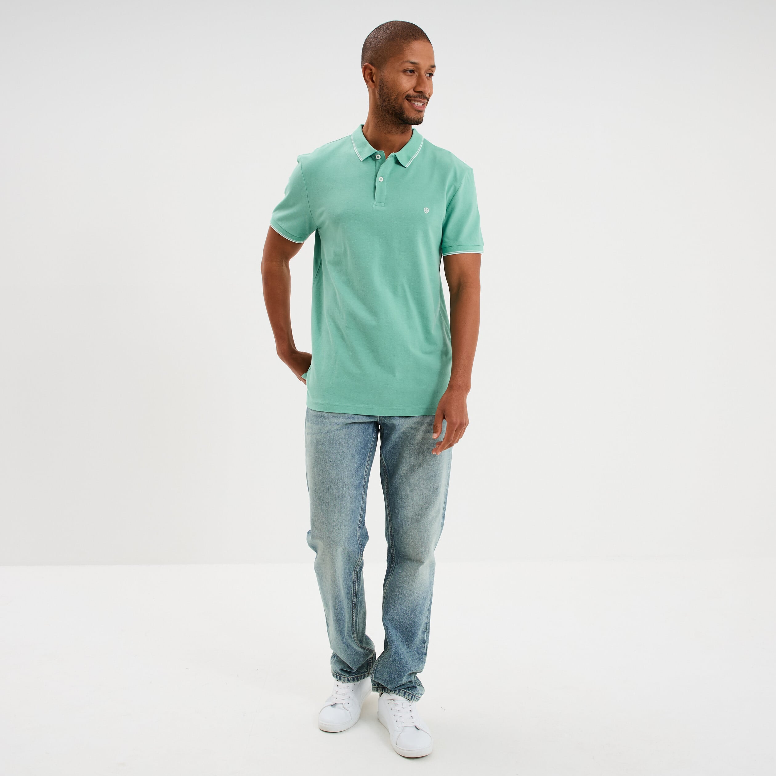 Jean regular 5 poches coton denim double stone homme