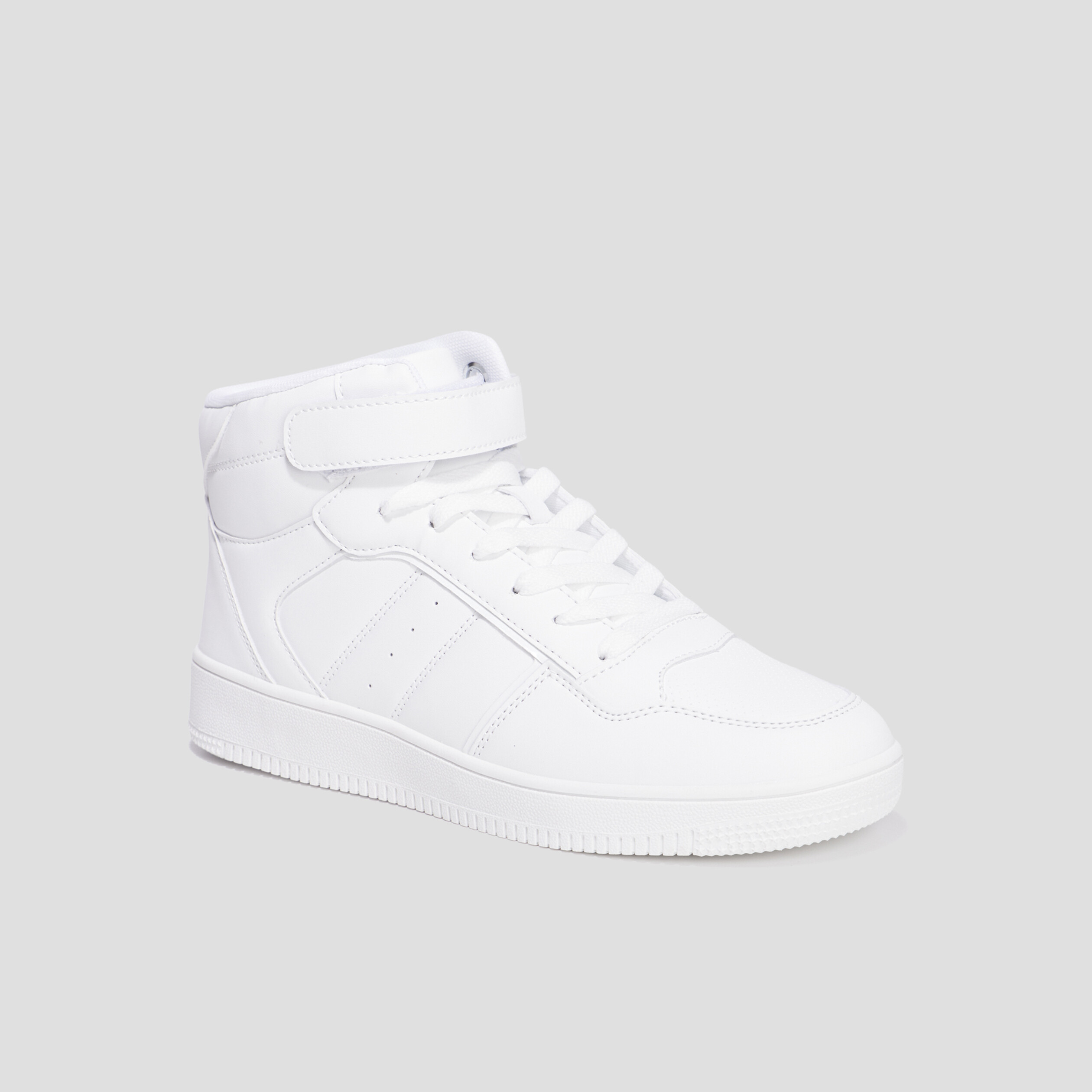 baskets montantes a scratch creeks blanc femme Baskets montantes à scratch Creeks blanc femme