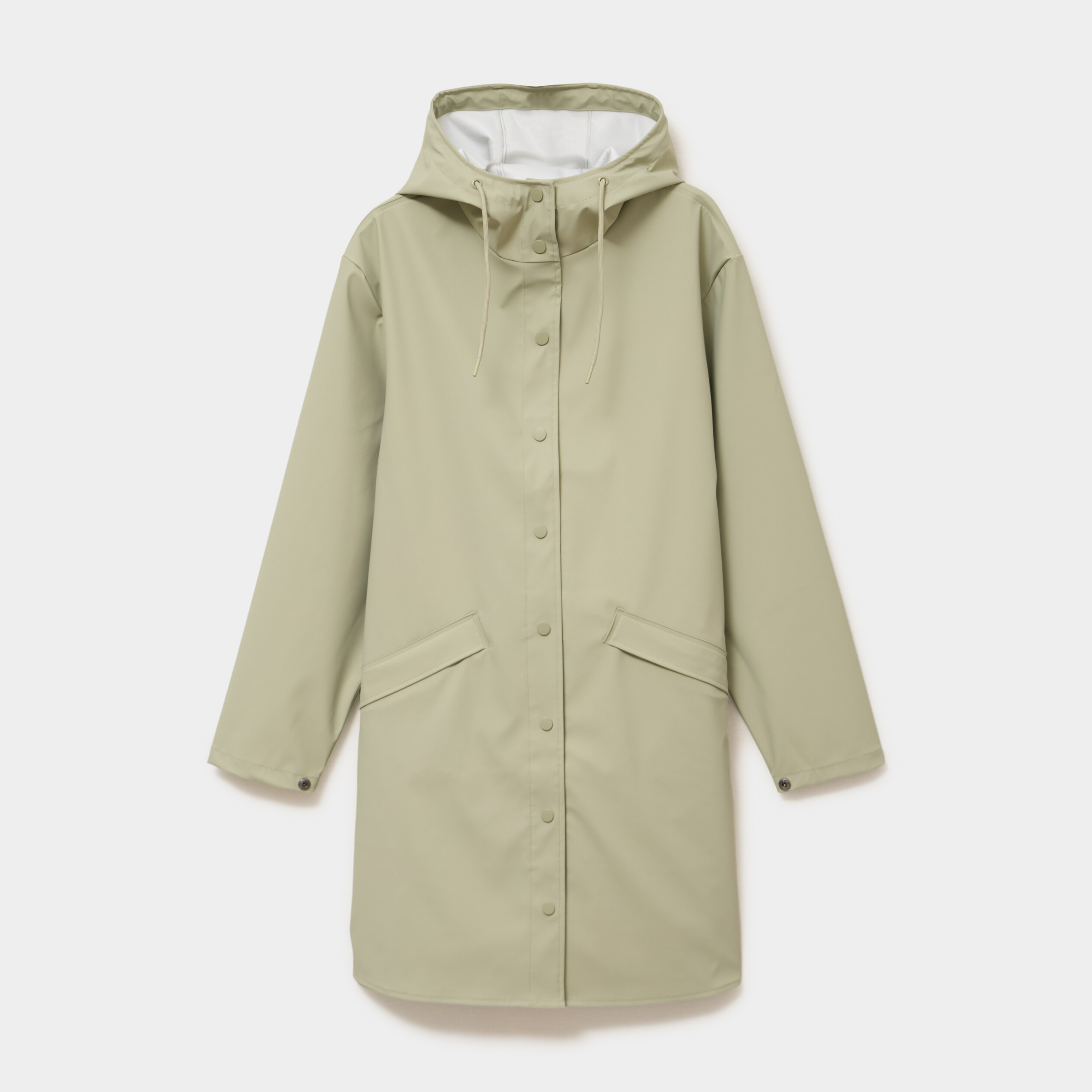 Parka imperm&eacute;able coupe-vent &agrave; capuche vert kaki femme