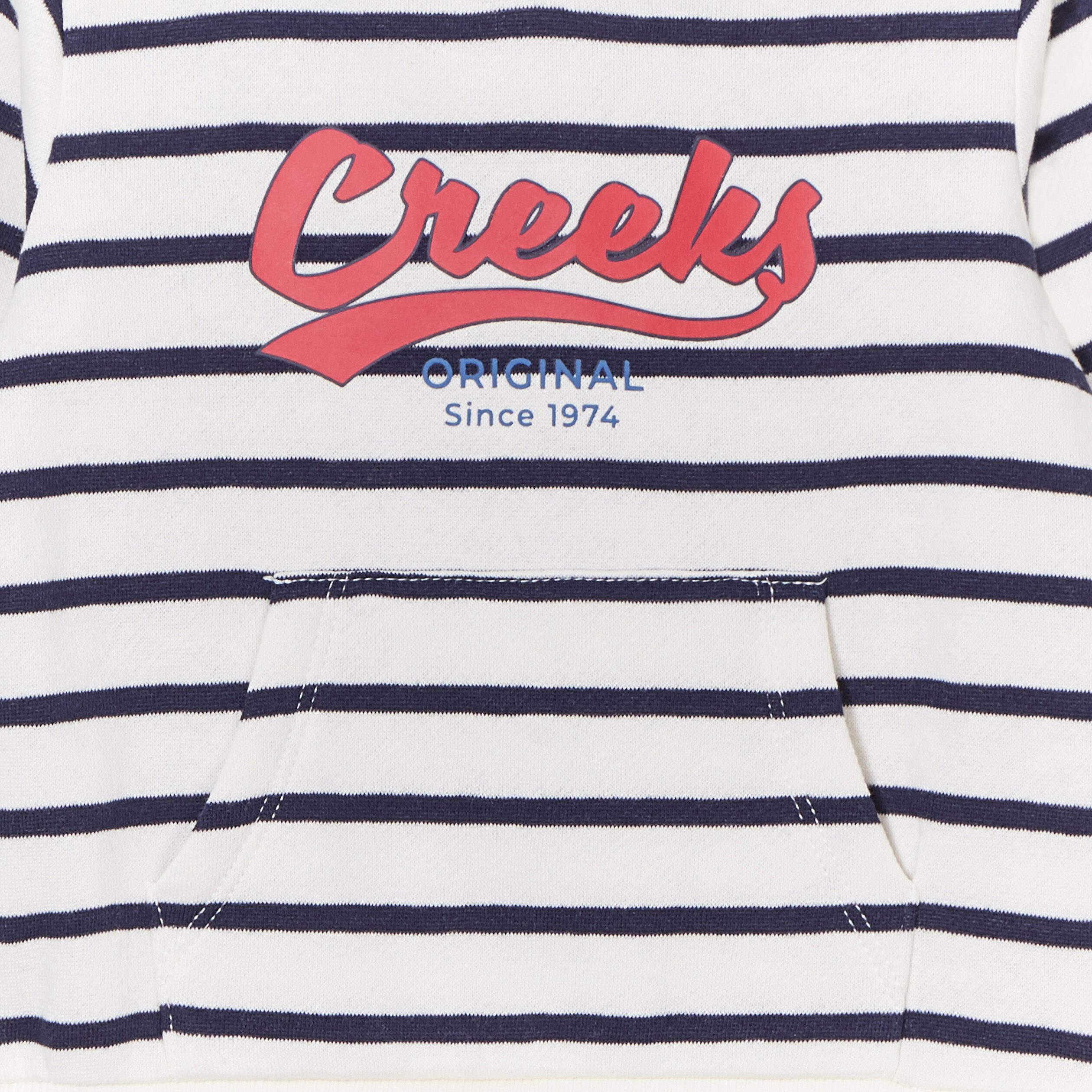 sweat a capuche hoodie creeks bleu marine bebeg Sweat à capuche hoodie Creeks bleu marine bébé garçon