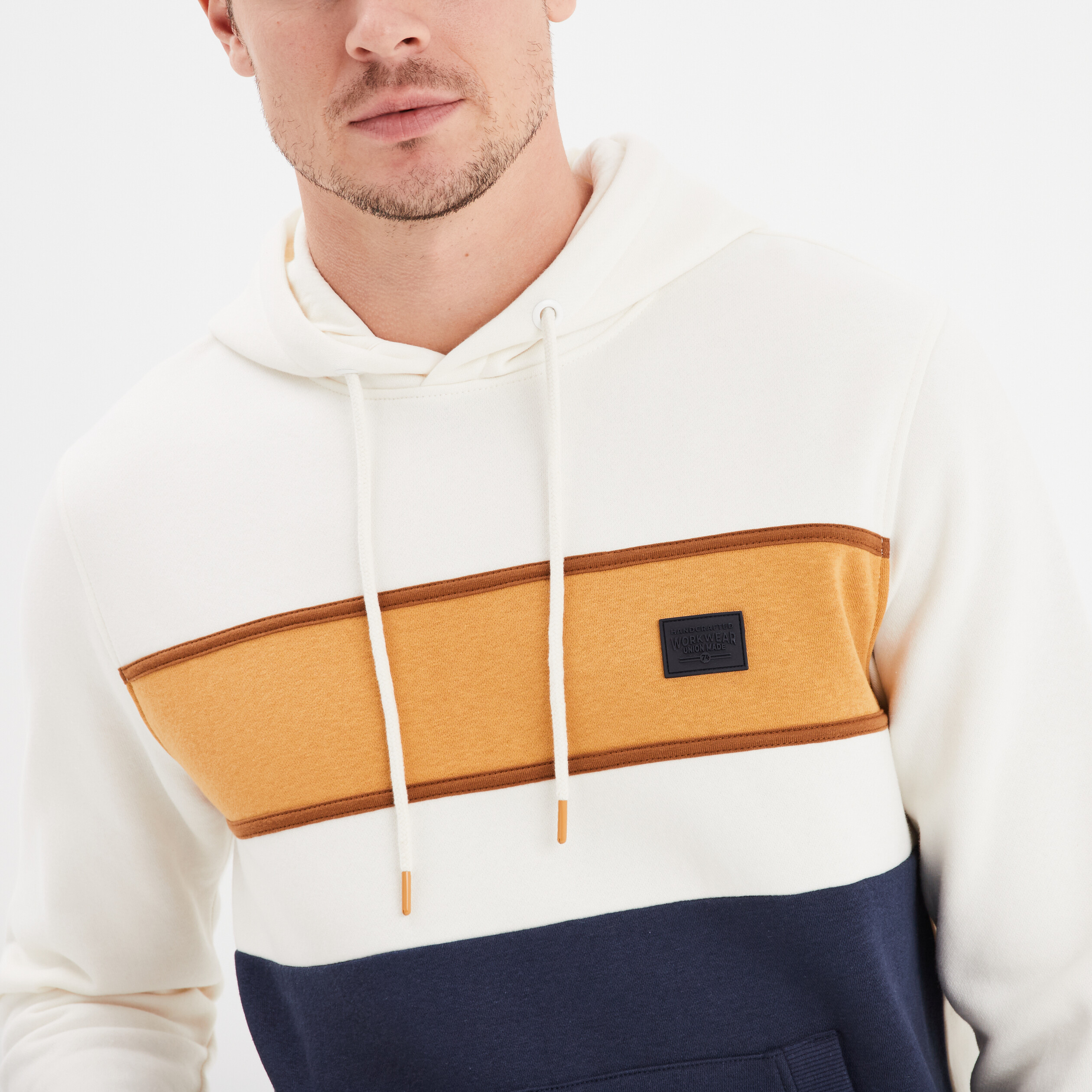 sweat a capuche hoodie colorbloc creeks bleu marine homme Sweat à capuche hoodie colorbloc Creeks bleu marine homme
