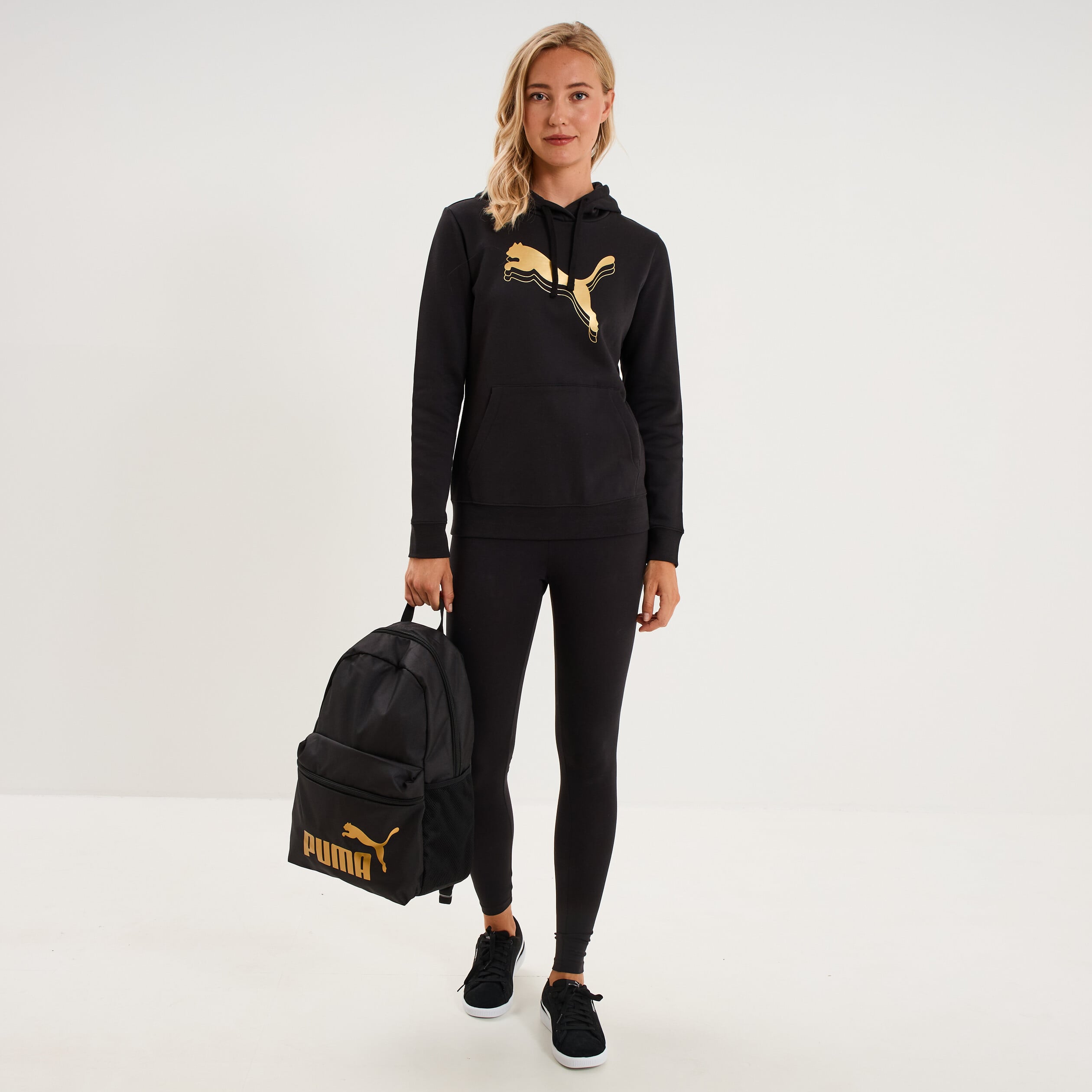 Legging stretch coton majoritaire Puma noir femme