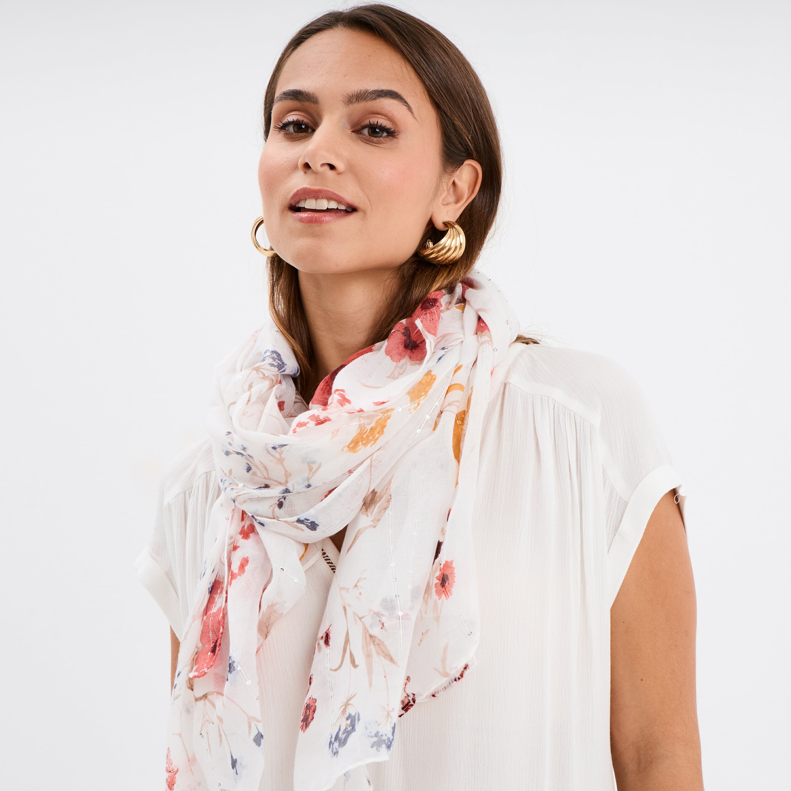 Foulard multicolore femme