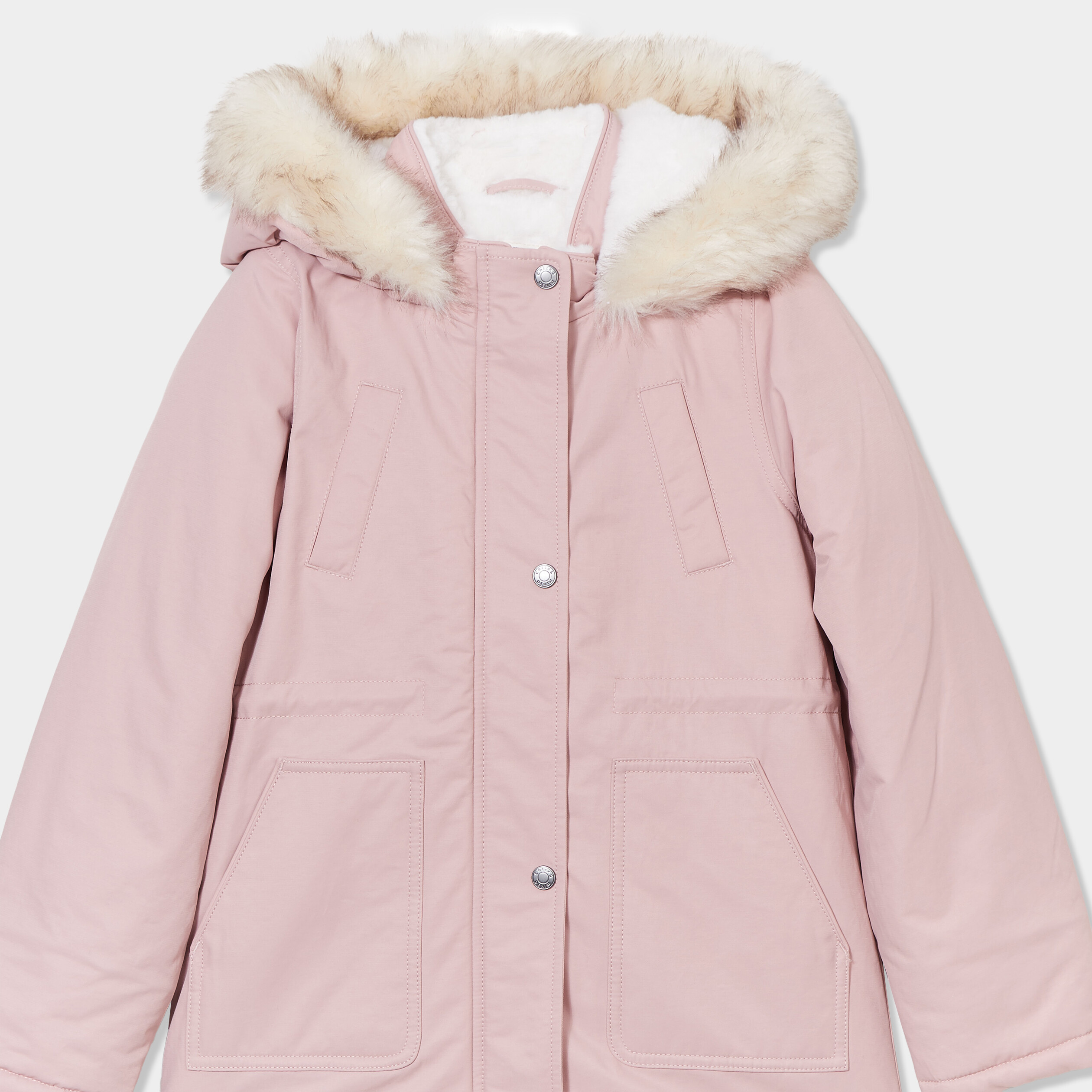 Manteau Fourrure Rose Fille 6-8 Ans - Occasion Très Bon état