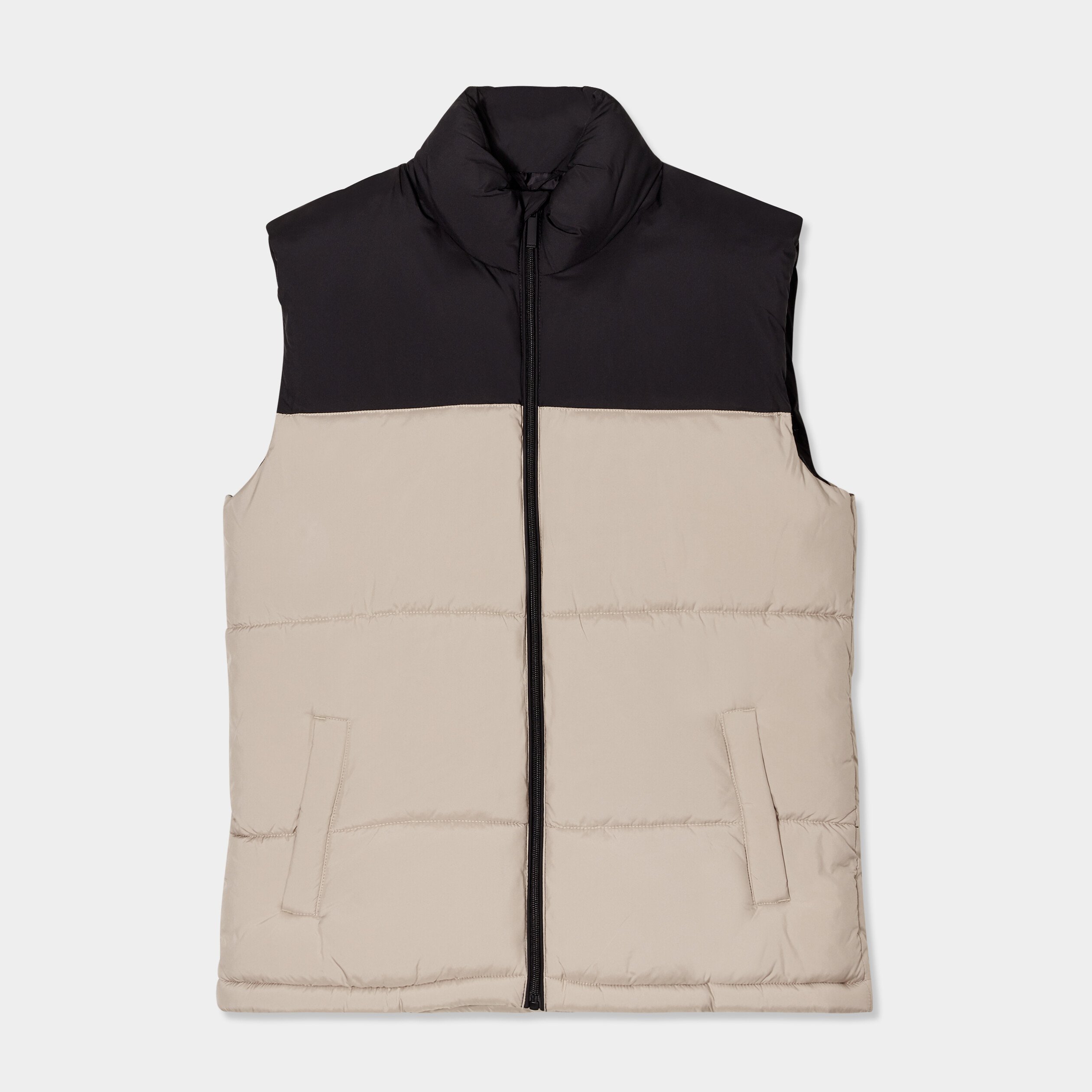Doudoune sans manches doublée Liberto beige homme