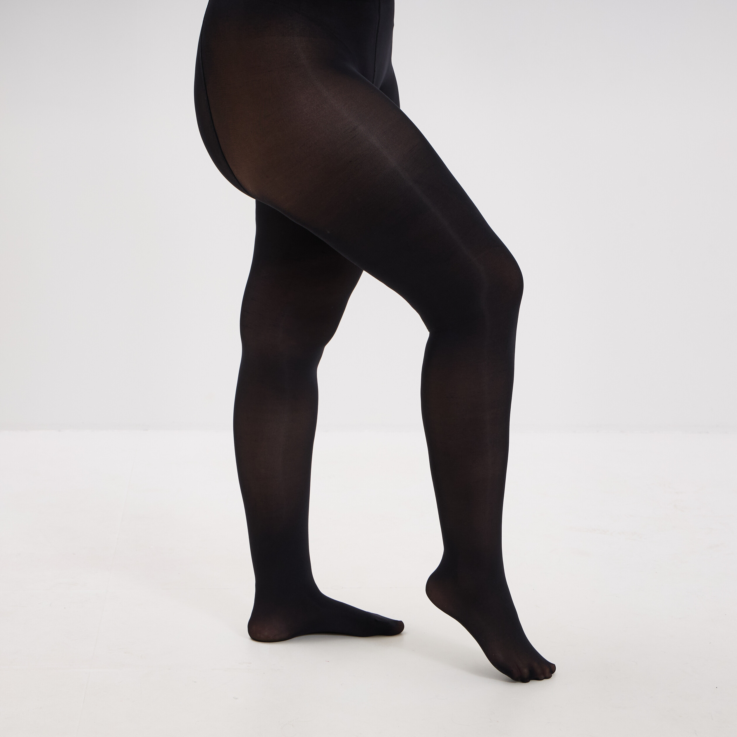 Collants 80D noir femme grande taille