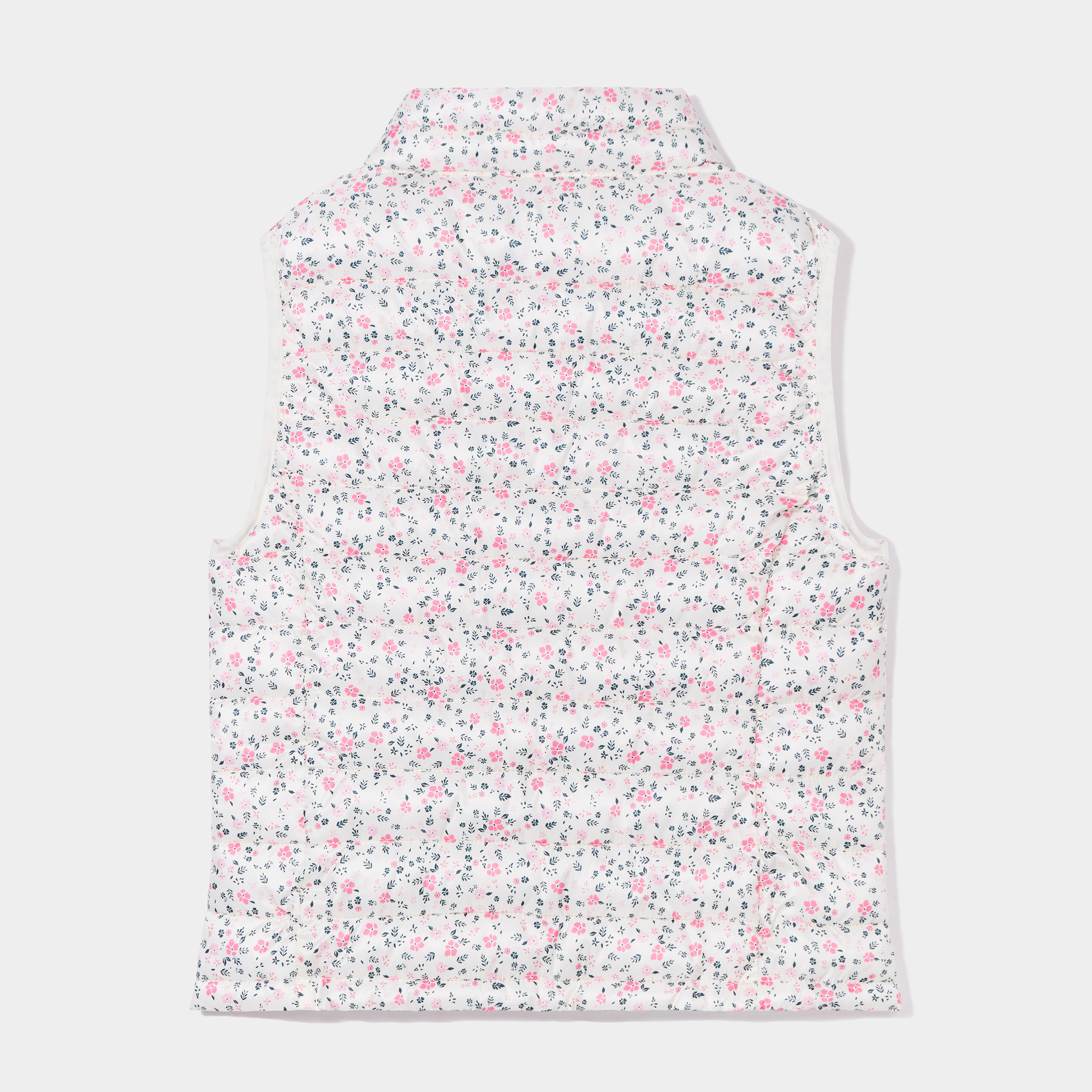 Doudoune sans manches col montant Creeks beige fille