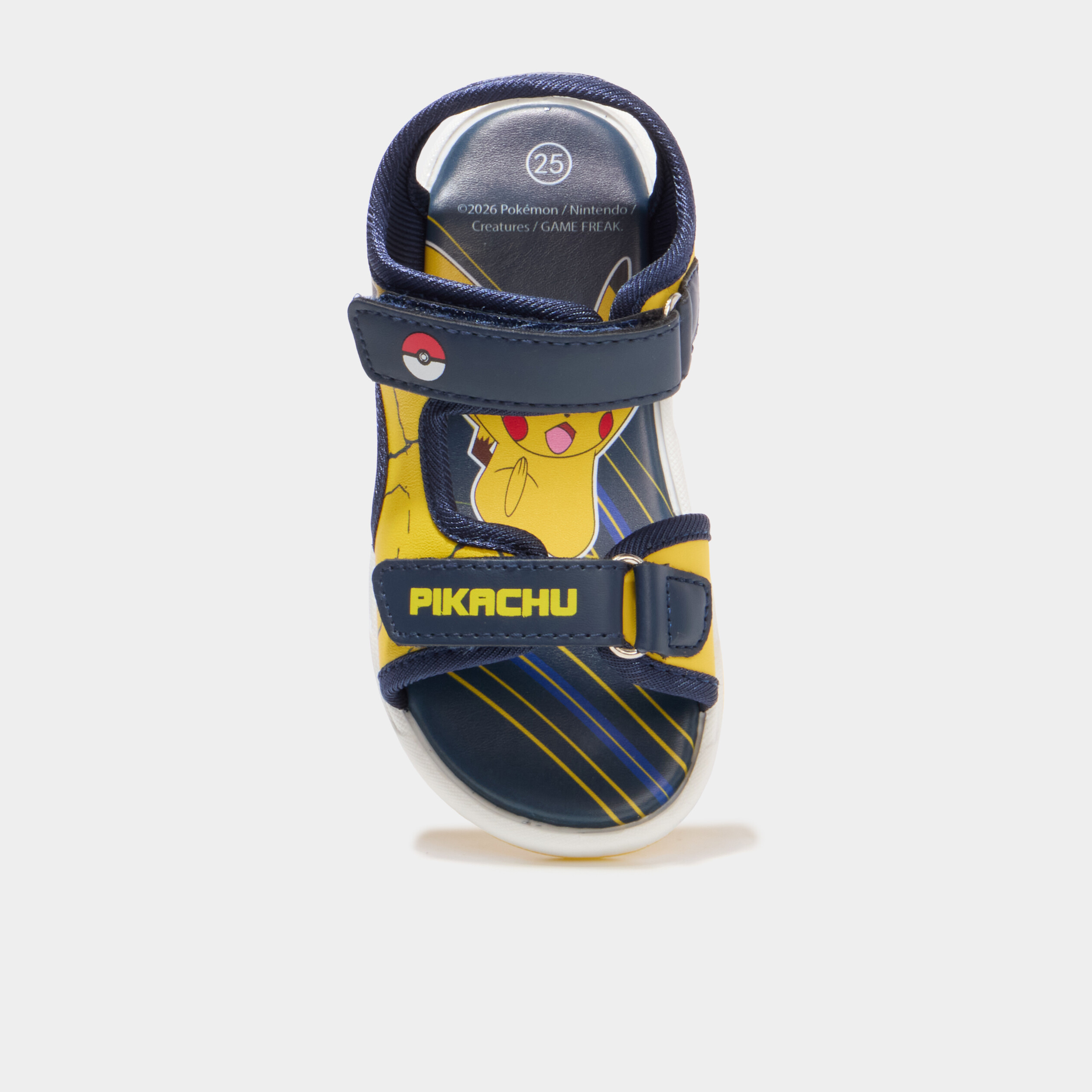 Sandales semelles lumineuses Pok&eacute;mon jaune gar&ccedil;on