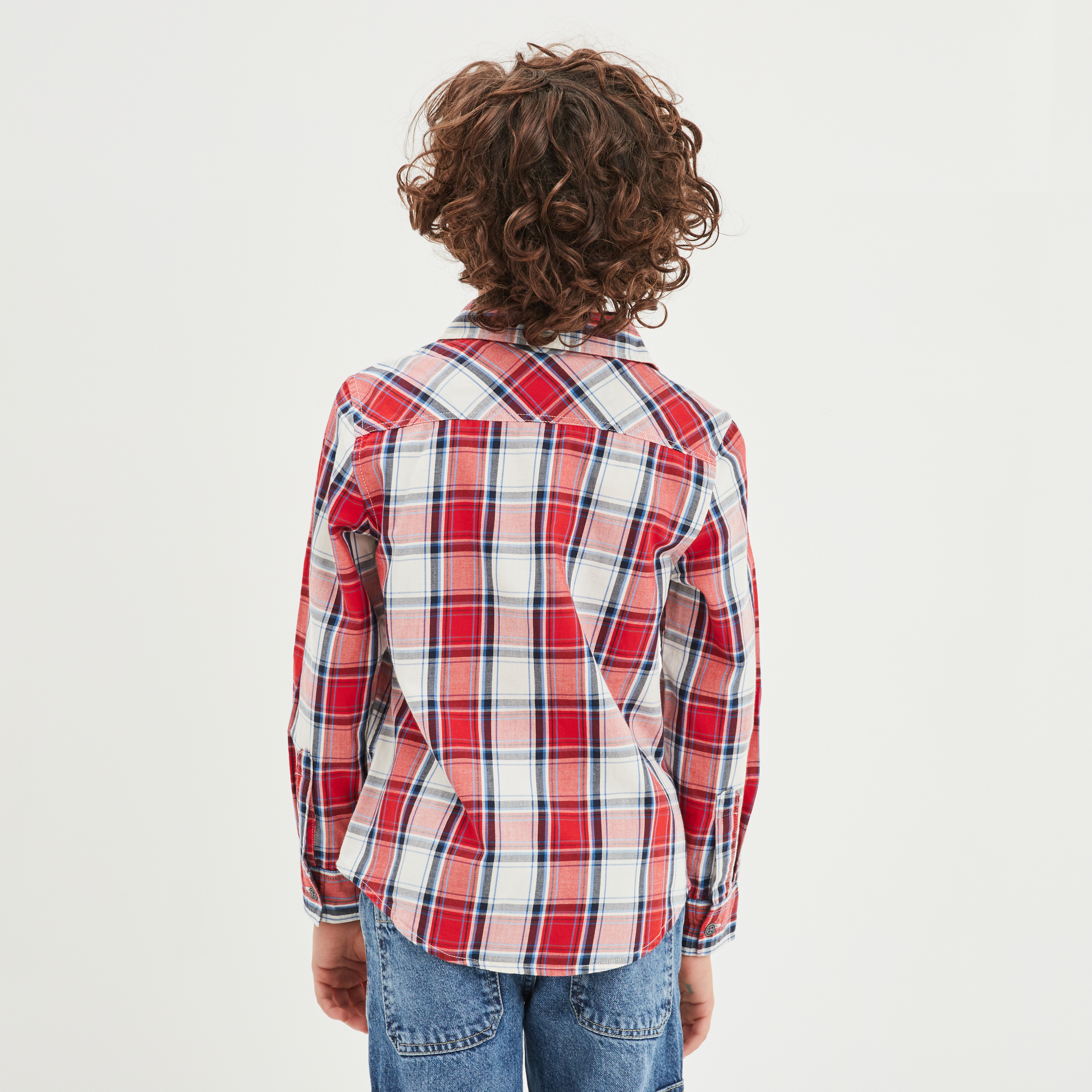 chemise manches longues creeks blanc garcon Chemise manches longues Creeks blanc garçon