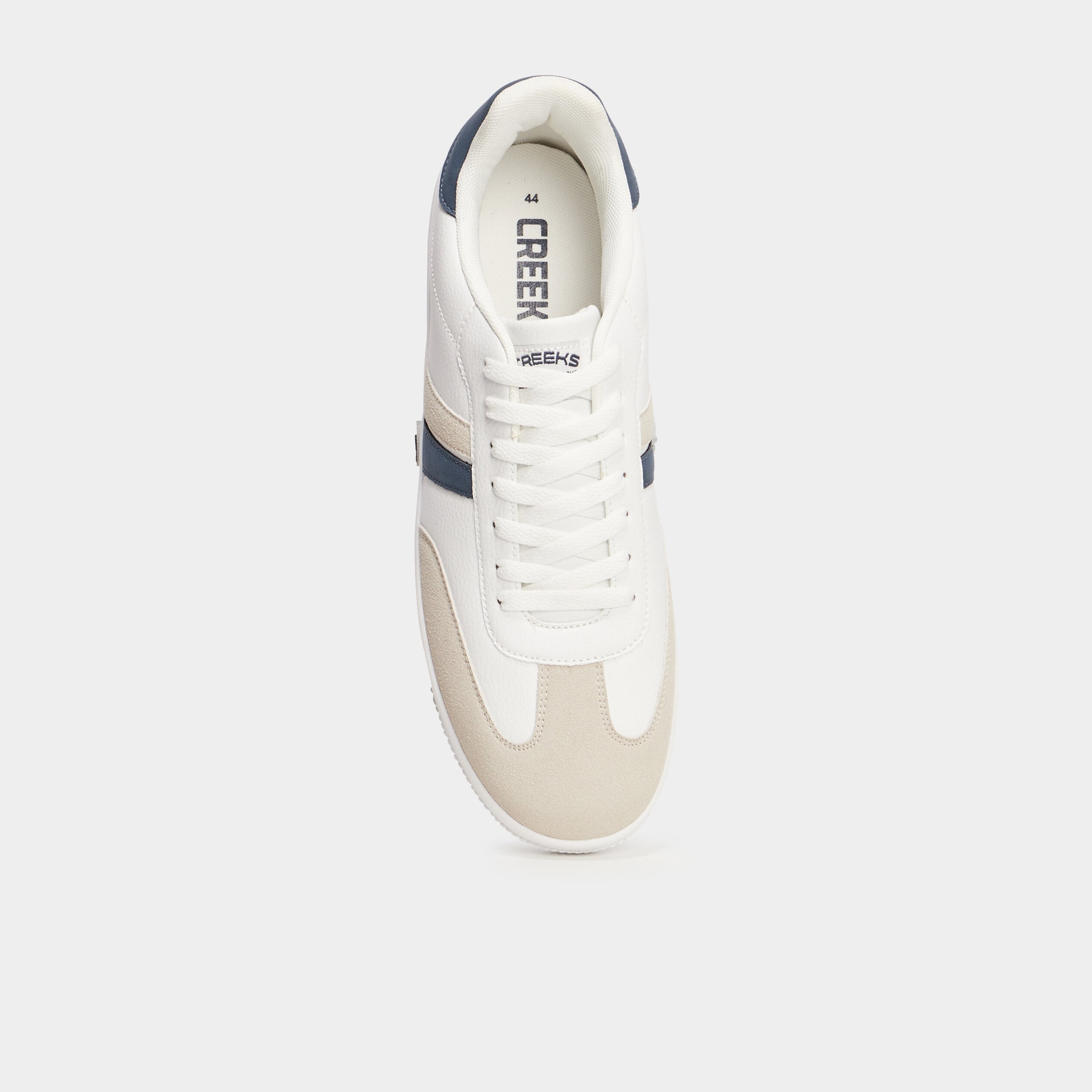 Tennis basses &agrave; lacets blanc homme