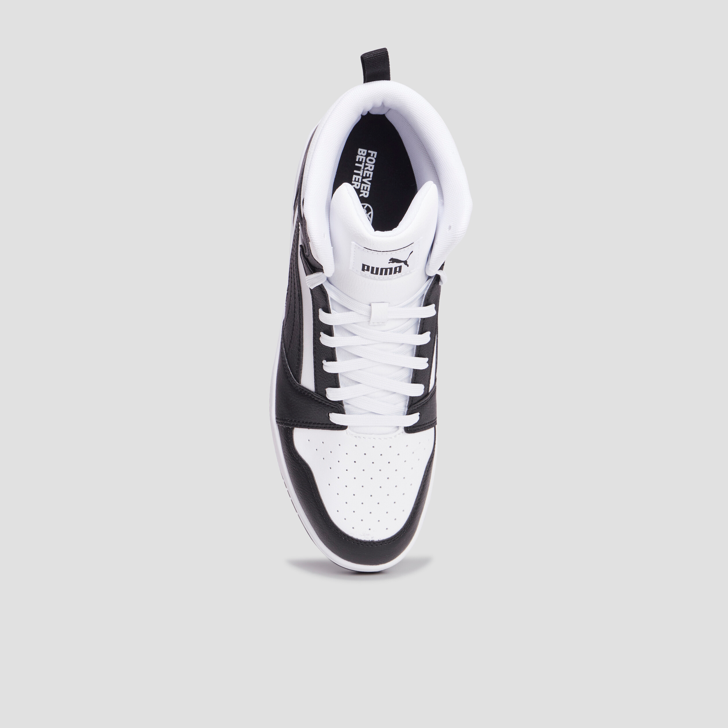 baskets montantes a lacets puma mid noir homme Baskets montantes à lacets Puma Mid noir homme