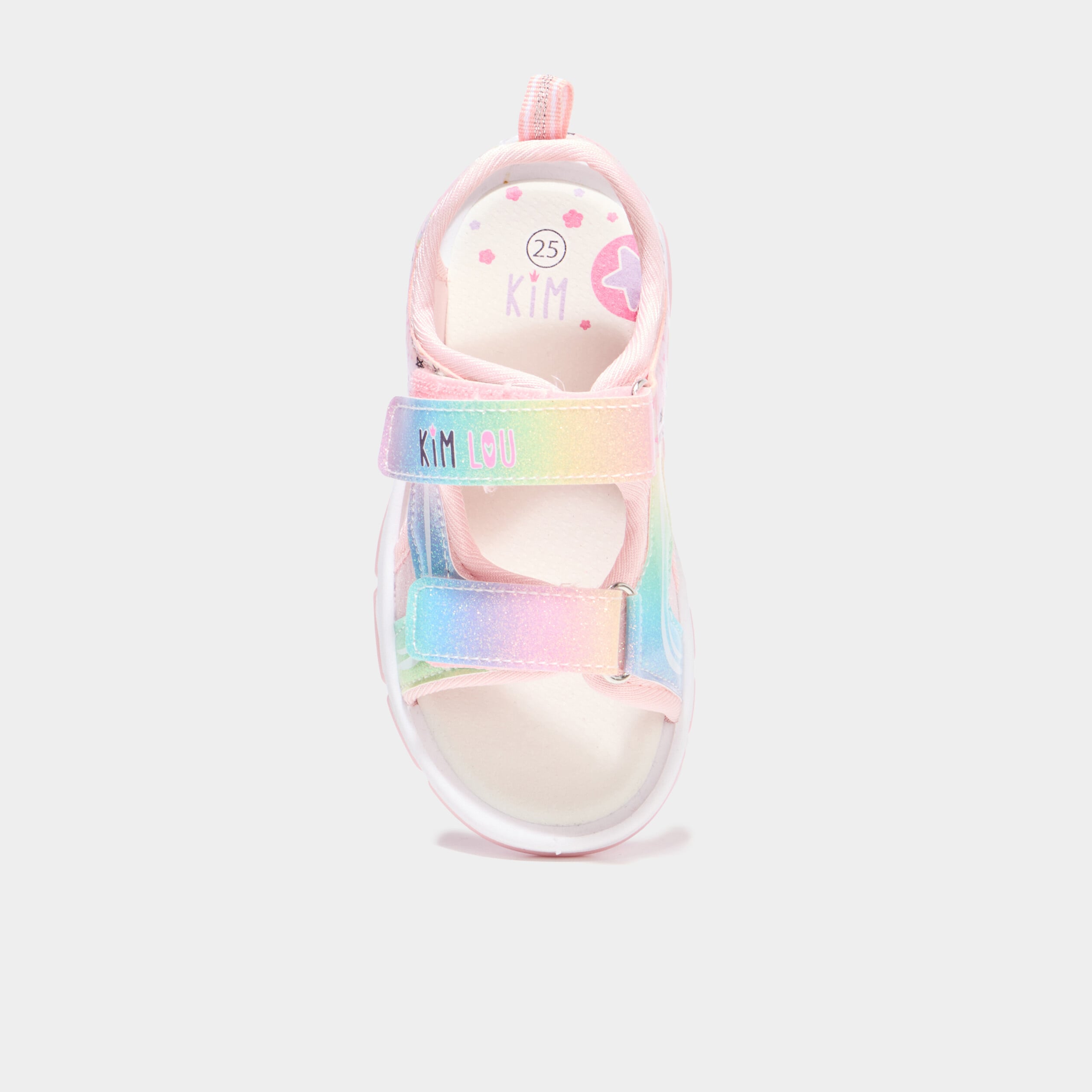 Sandales semelles lumineuses blanc fille