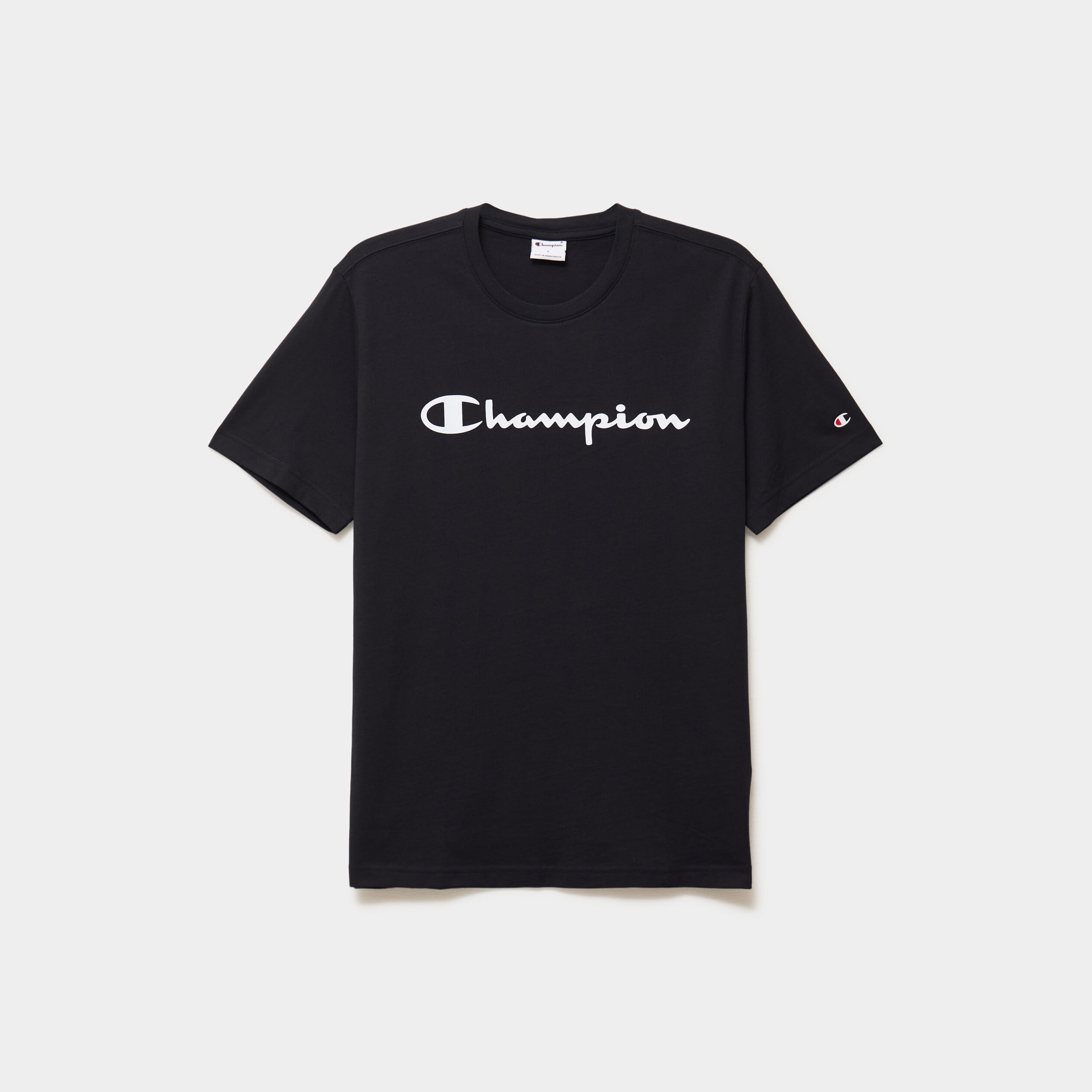 T-shirt manches courtes coton Champion noir homme