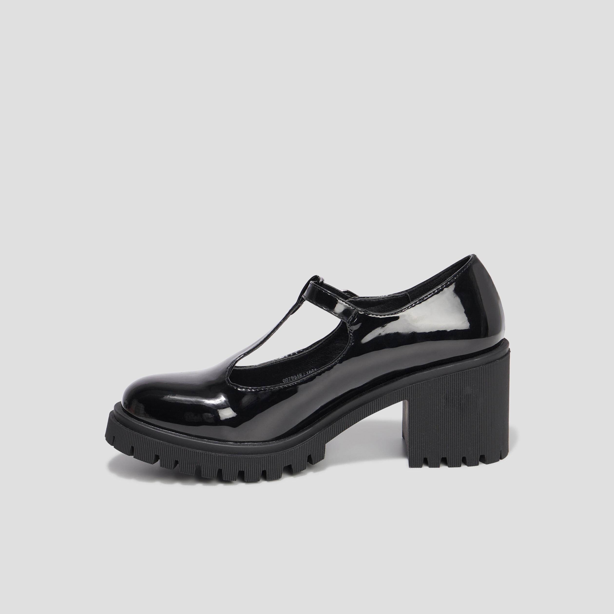 Loafers salomé vernies crantées Liberto noir femme