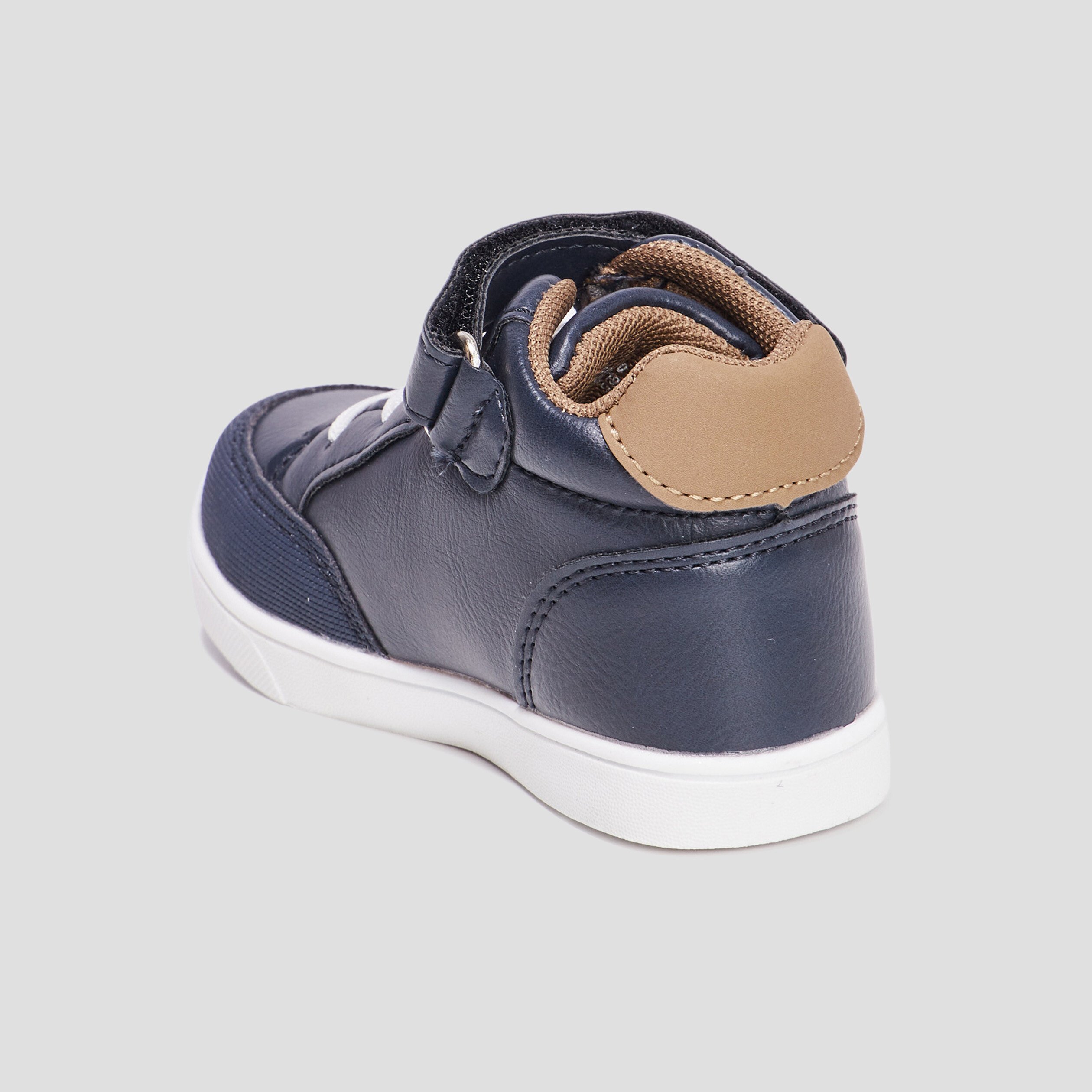 baskets montantes a scratchs kicone bleu marine bebef Baskets montantes à scratchs Kicone bleu marine bébé fille