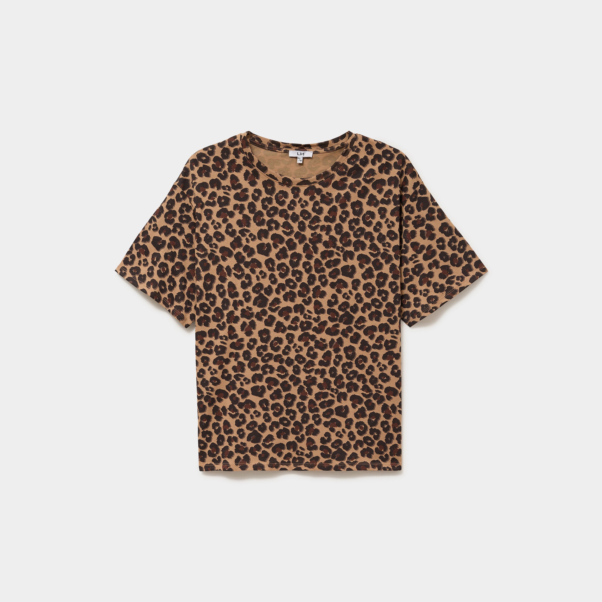T-shirt col rond manches courtes coton ficelle femme grande taille