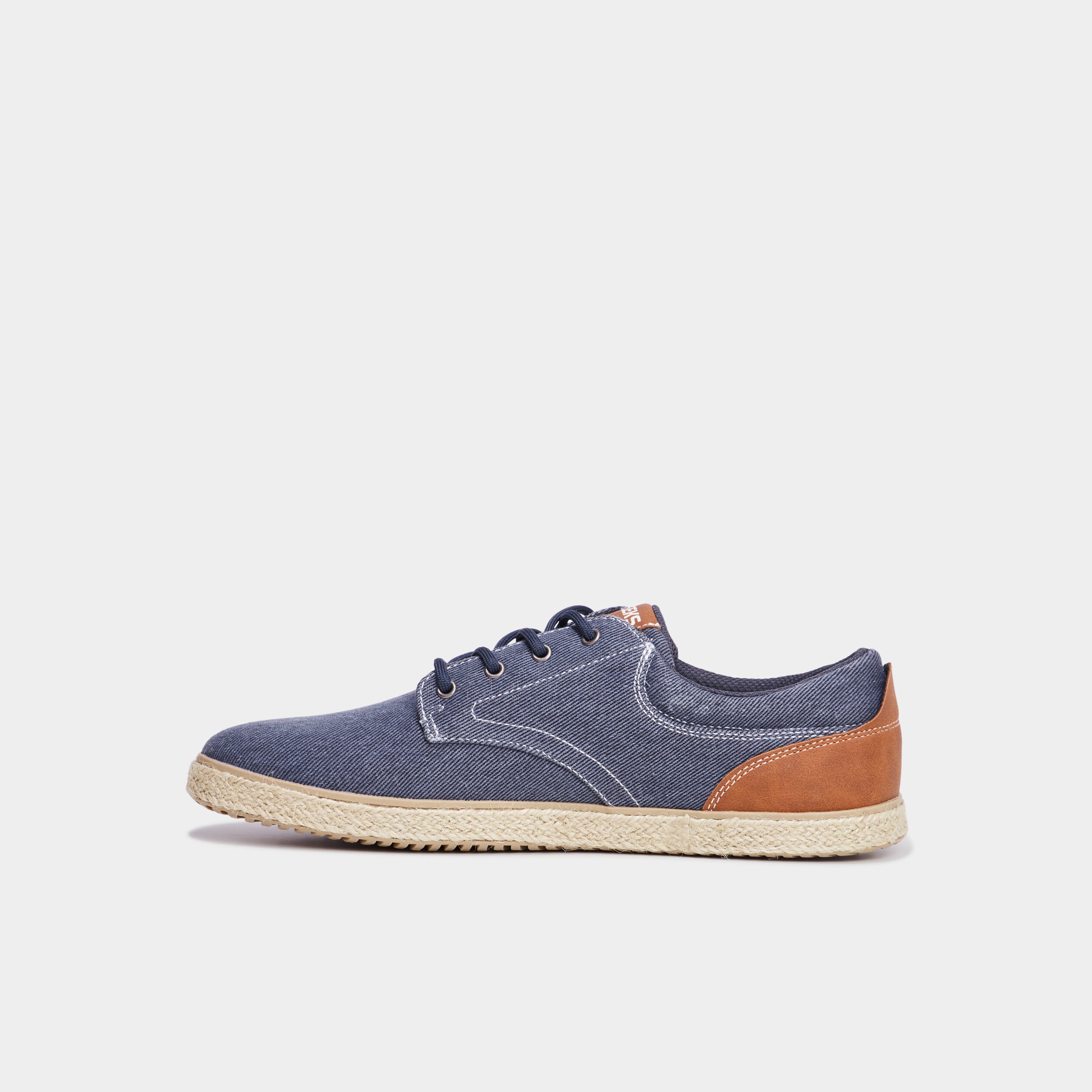 Derbies toile &agrave; lacets Creeks bleu marine homme
