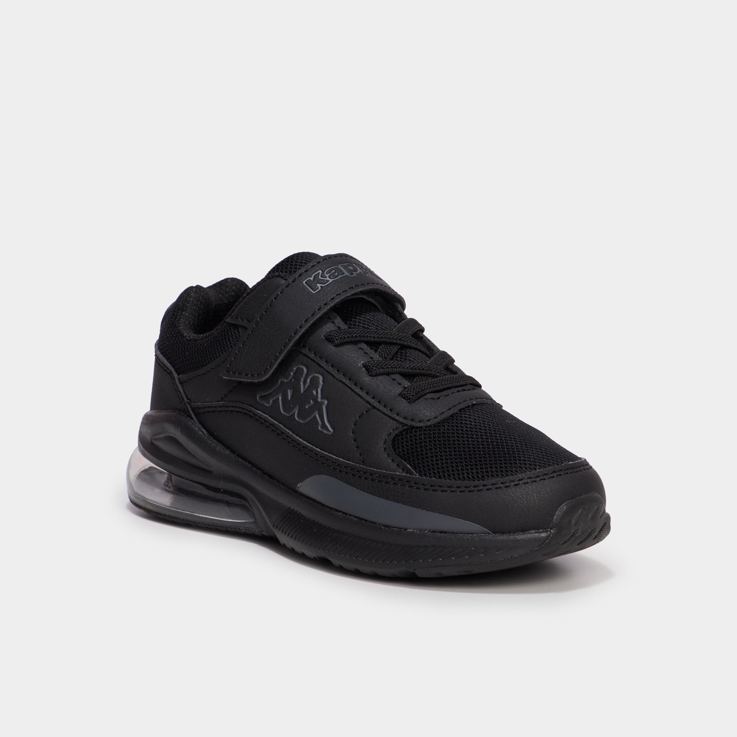 Baskets running &agrave; scratchs Kappa noir gar&ccedil;on
