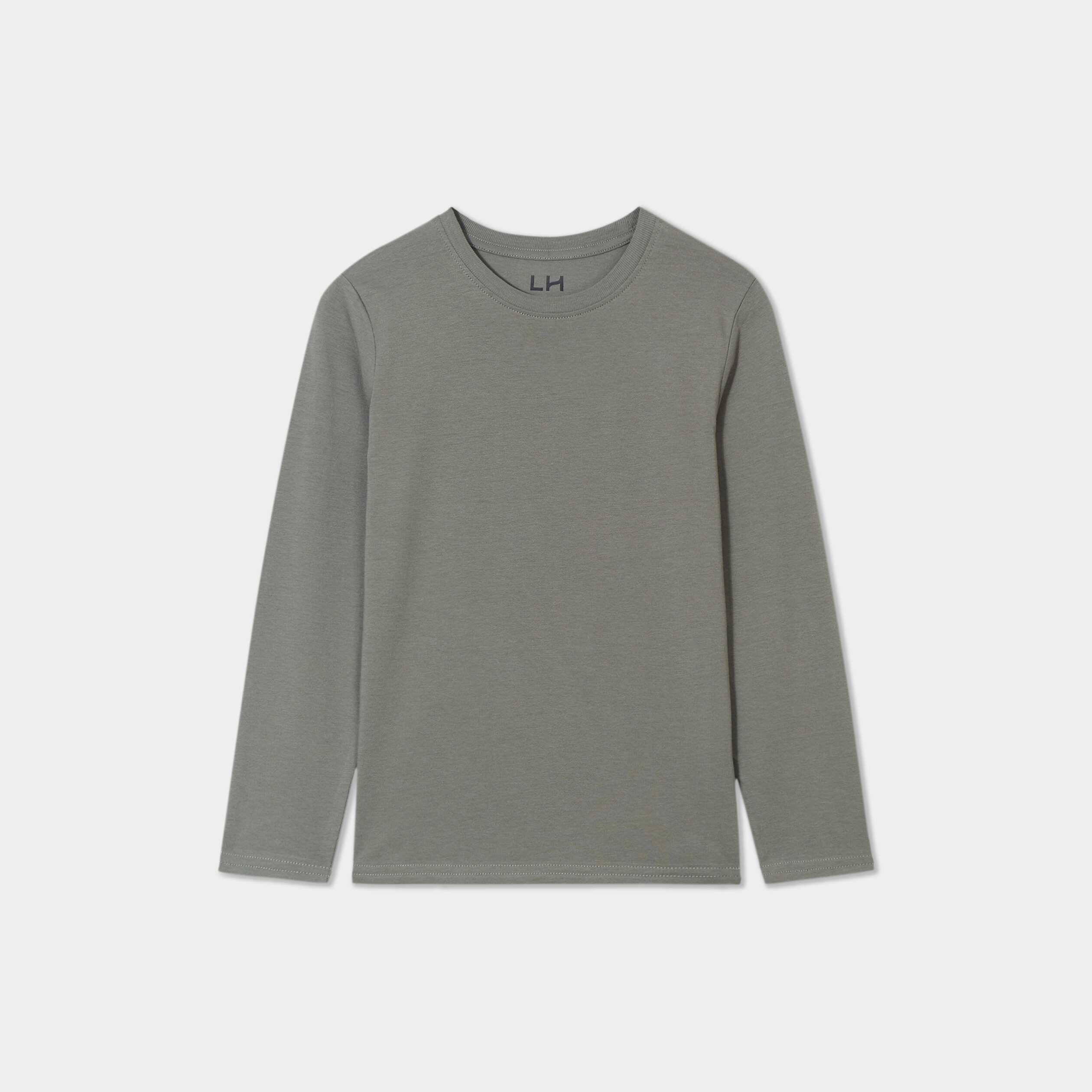 t shirt manches longues vert kaki garcon T-shirt manches longues vert kaki garçon