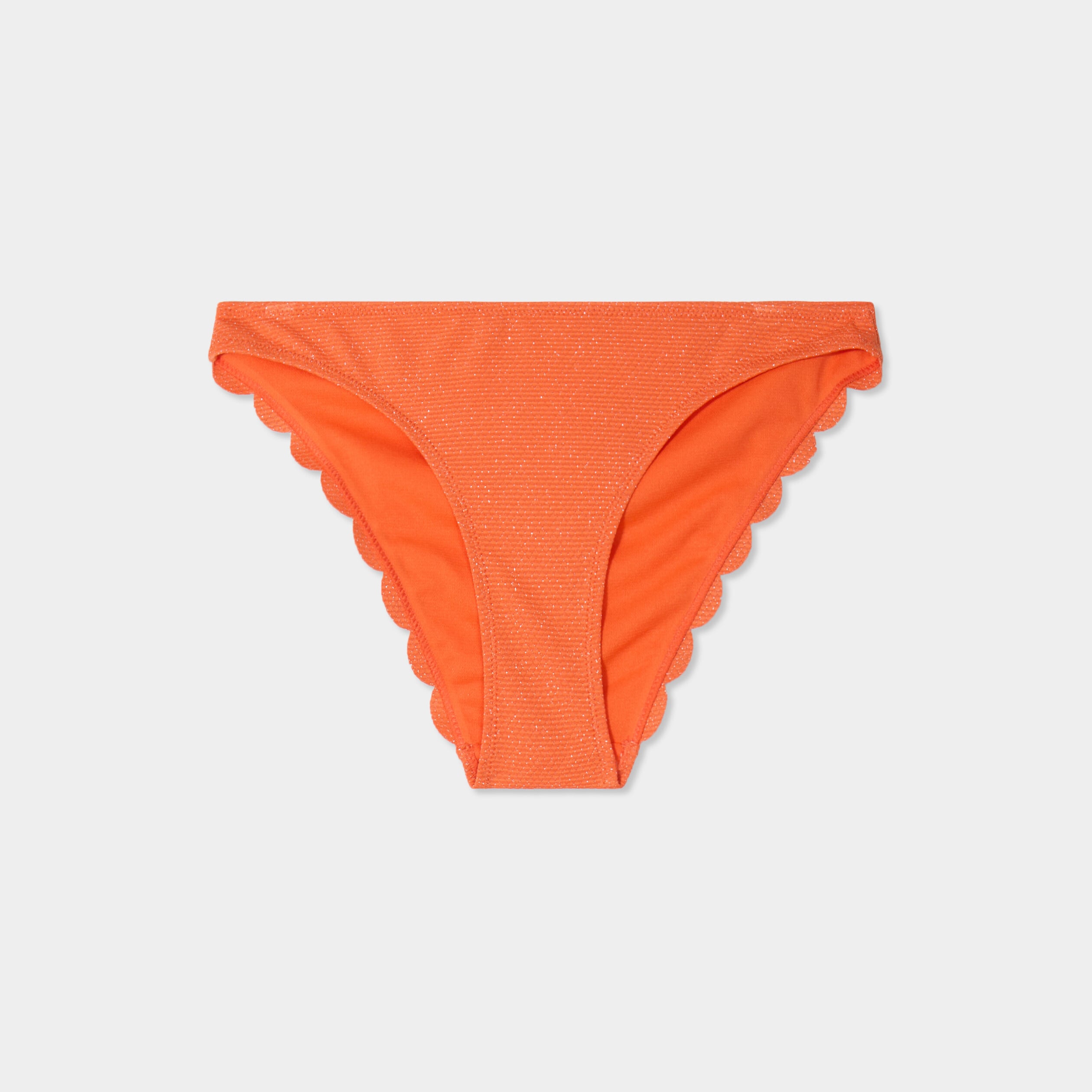 Bas de maillot de bain orange femme