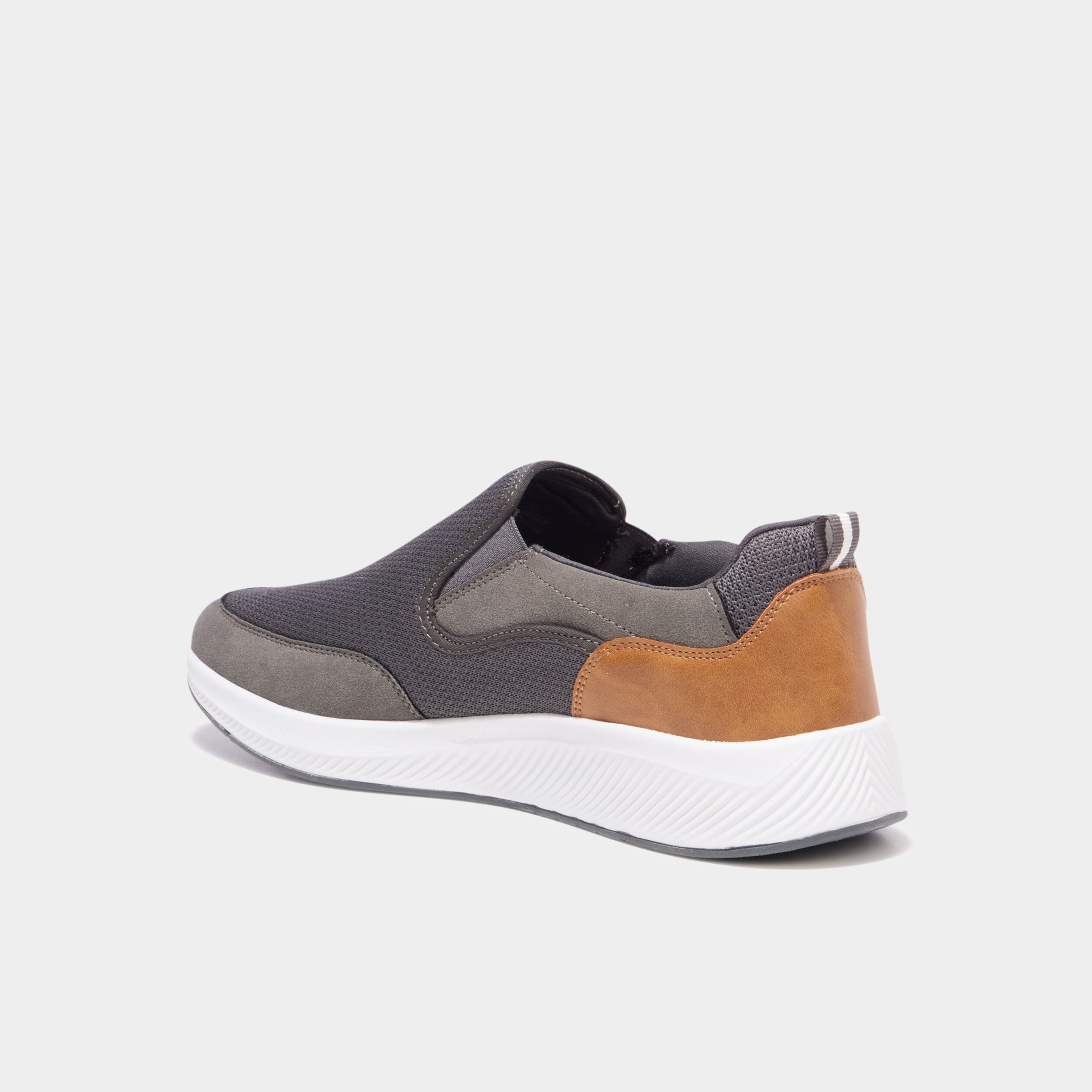 Baskets semelles &eacute;paisses gris homme
