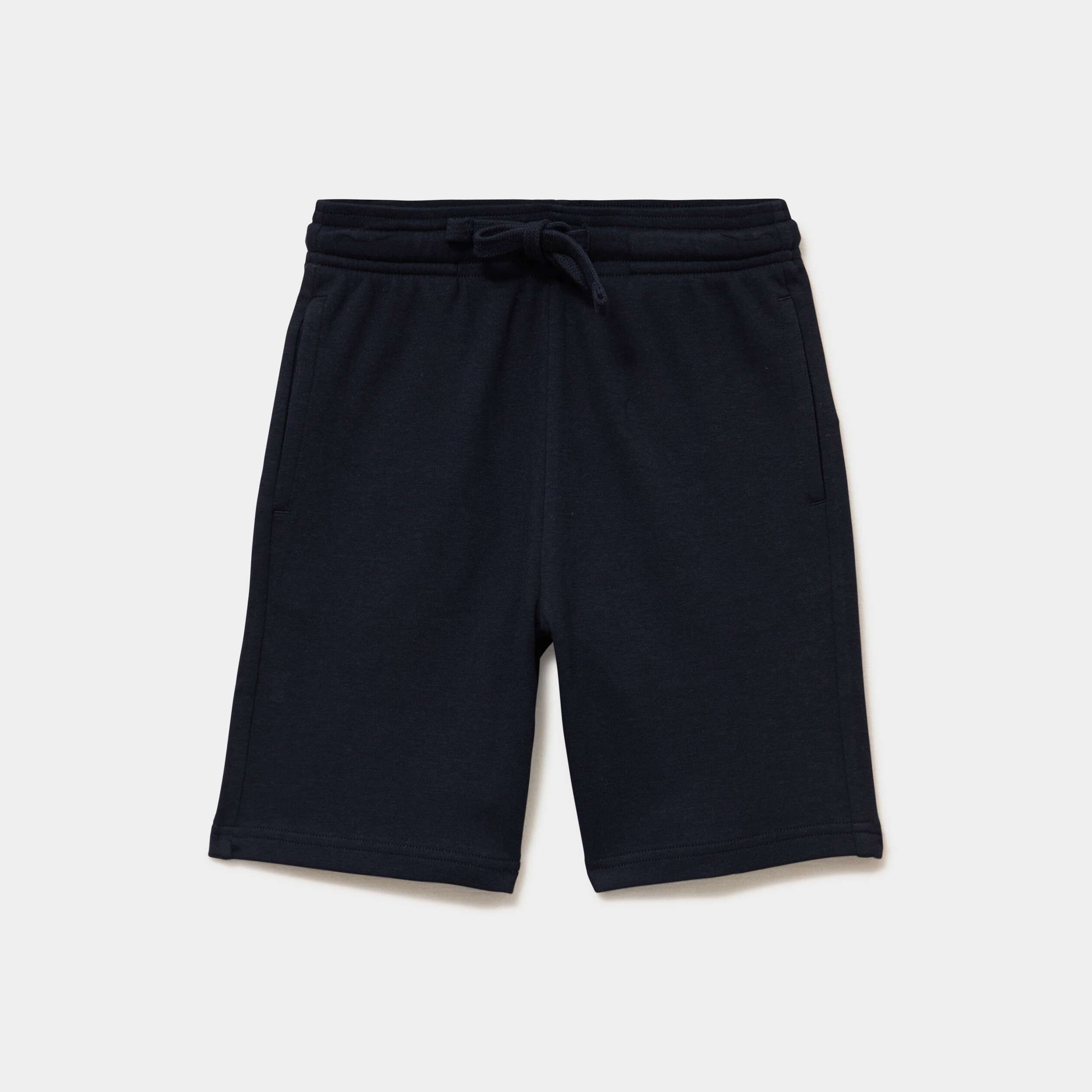 Short jogging droit taille &eacute;lastiqu&eacute;e bleu marine gar&ccedil;on