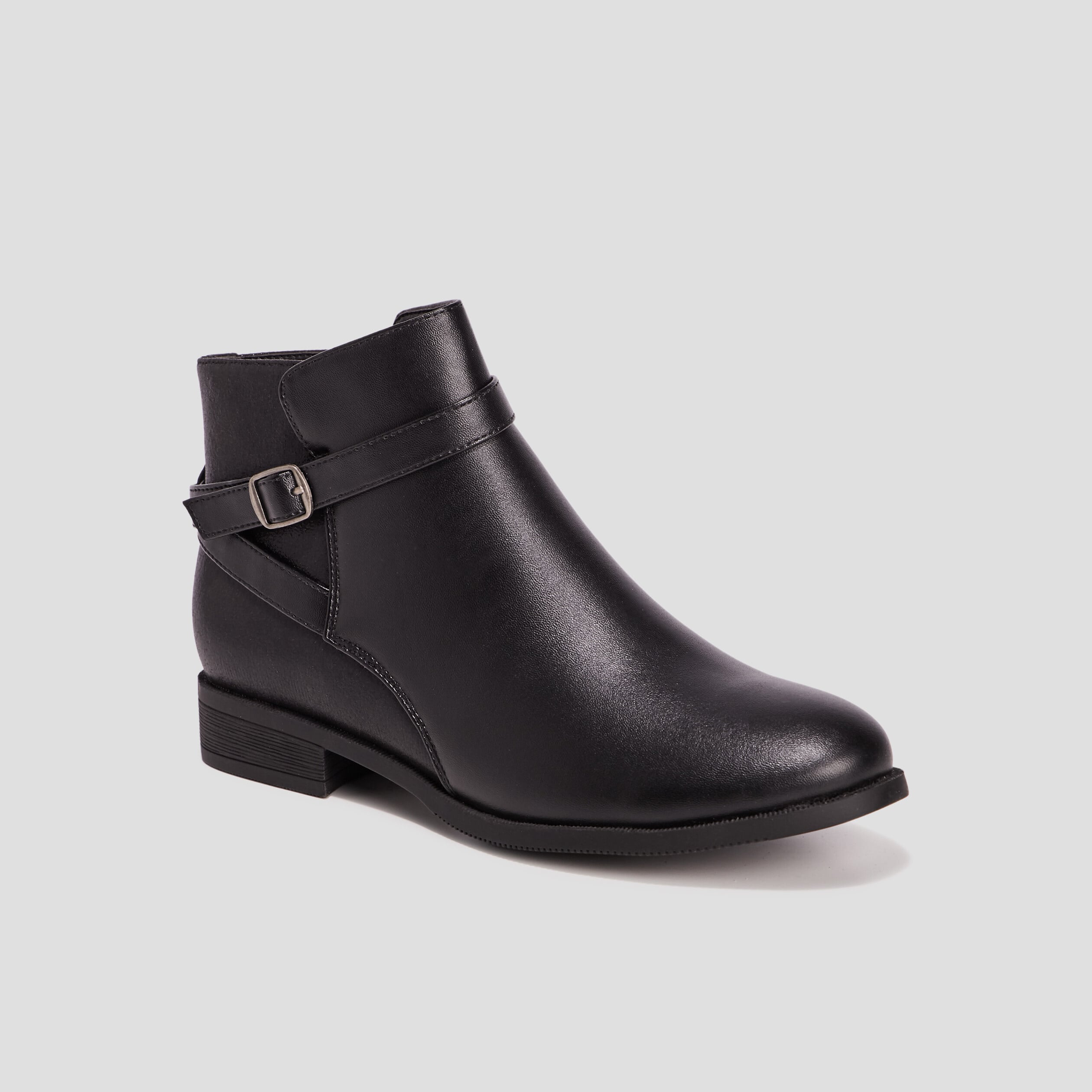 Bottines avec brides noir femme