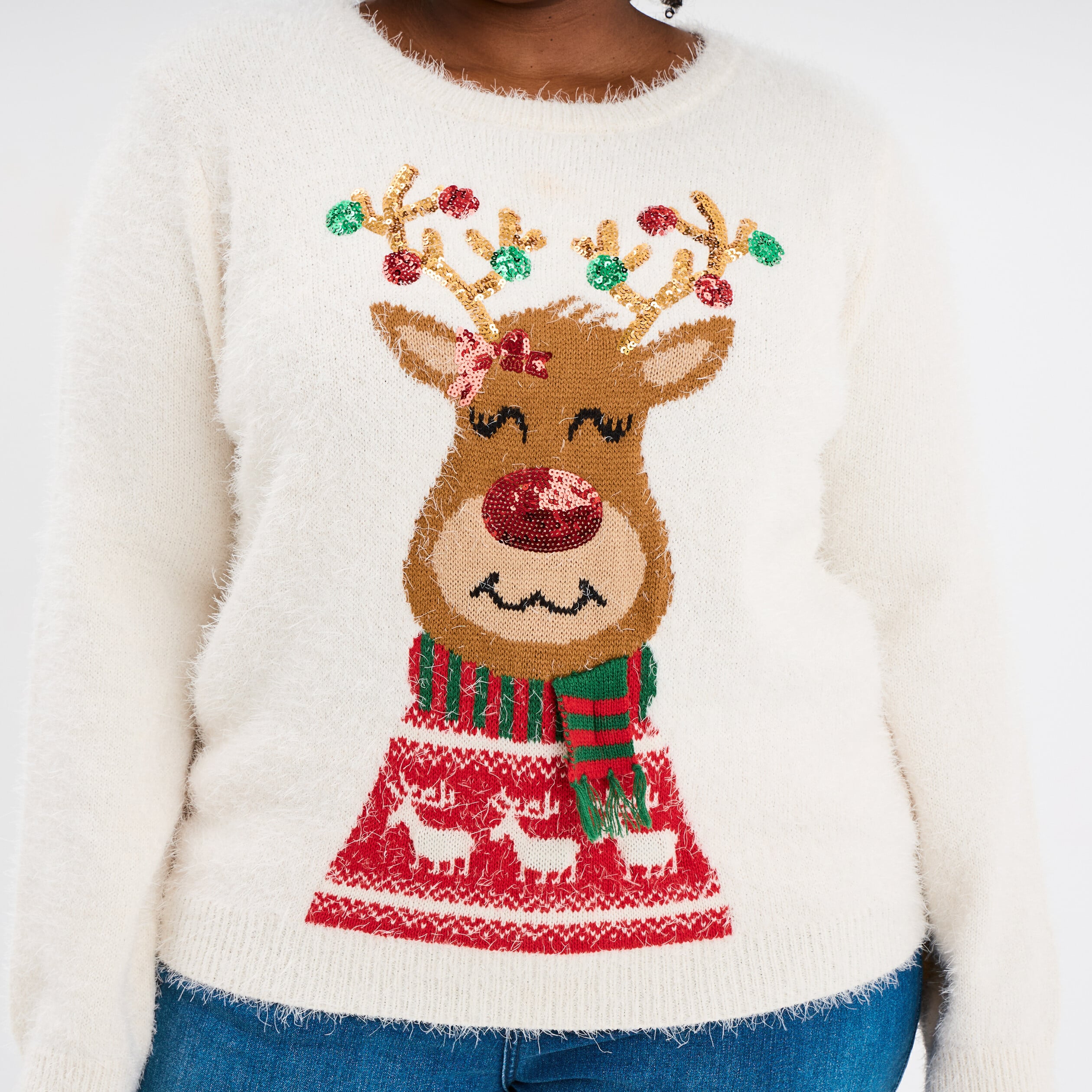 Pull De Noel Femme Lumineux