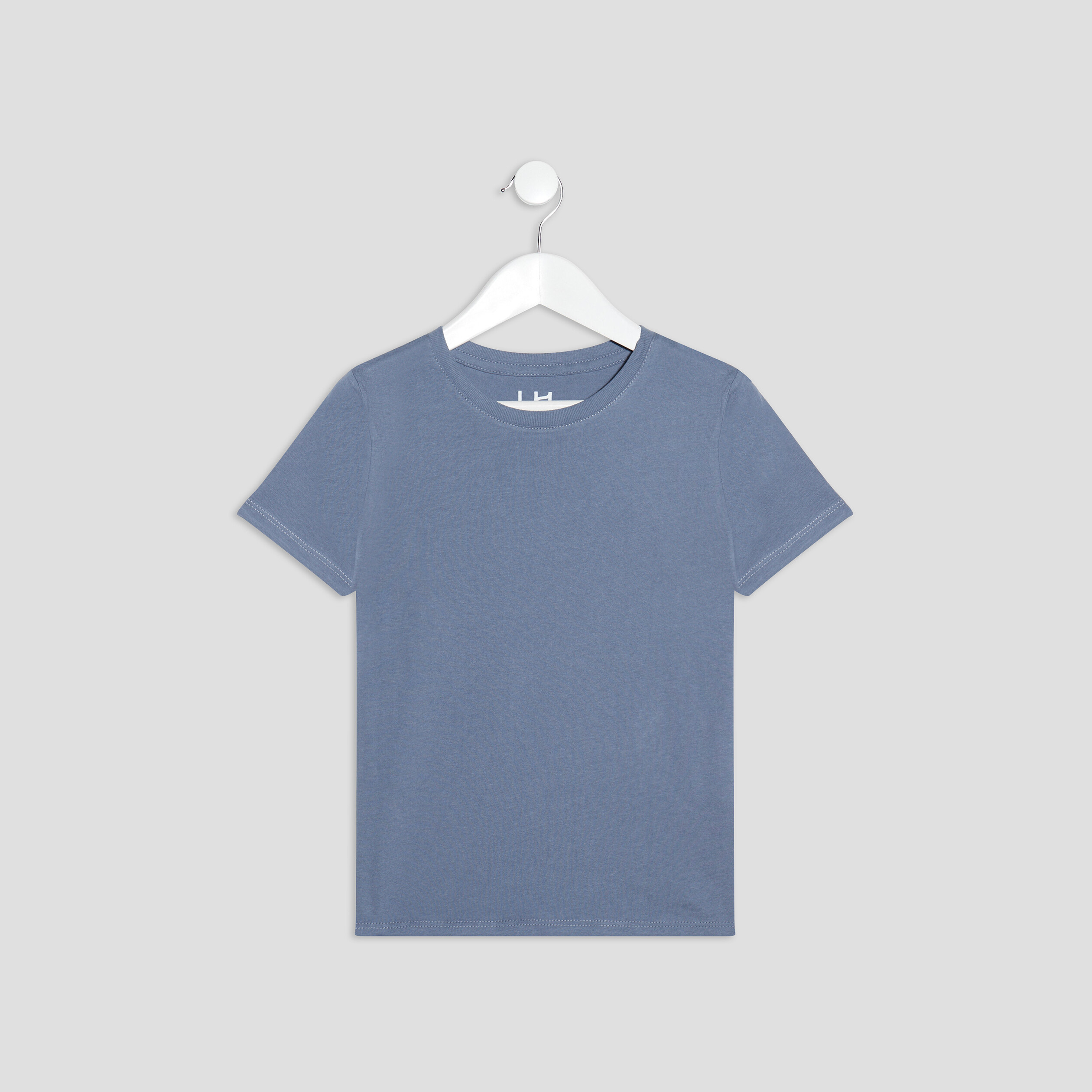 T-shirt manches courtes bleu gris garçon