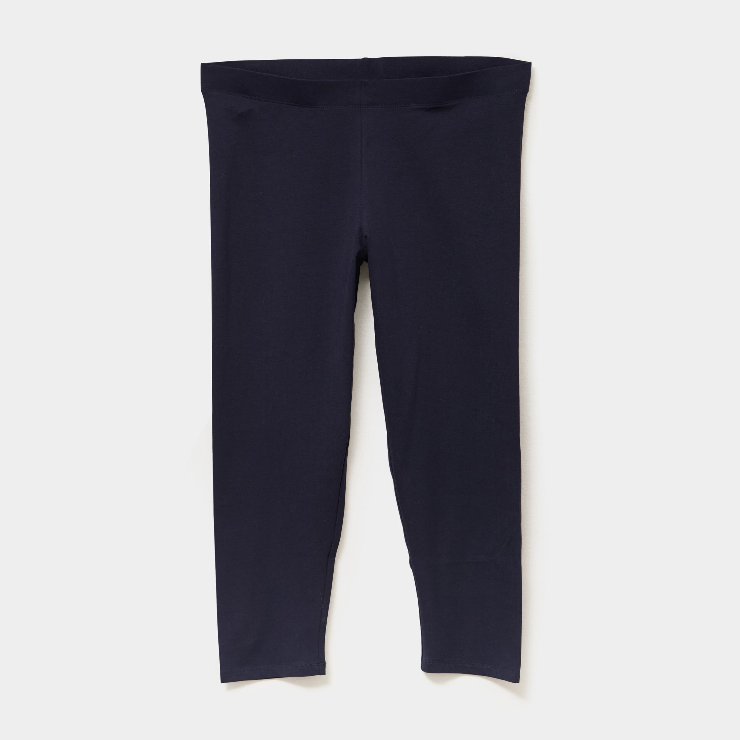Legging corsaire taille &eacute;lastiqu&eacute;e bleu marine femme grande taille
