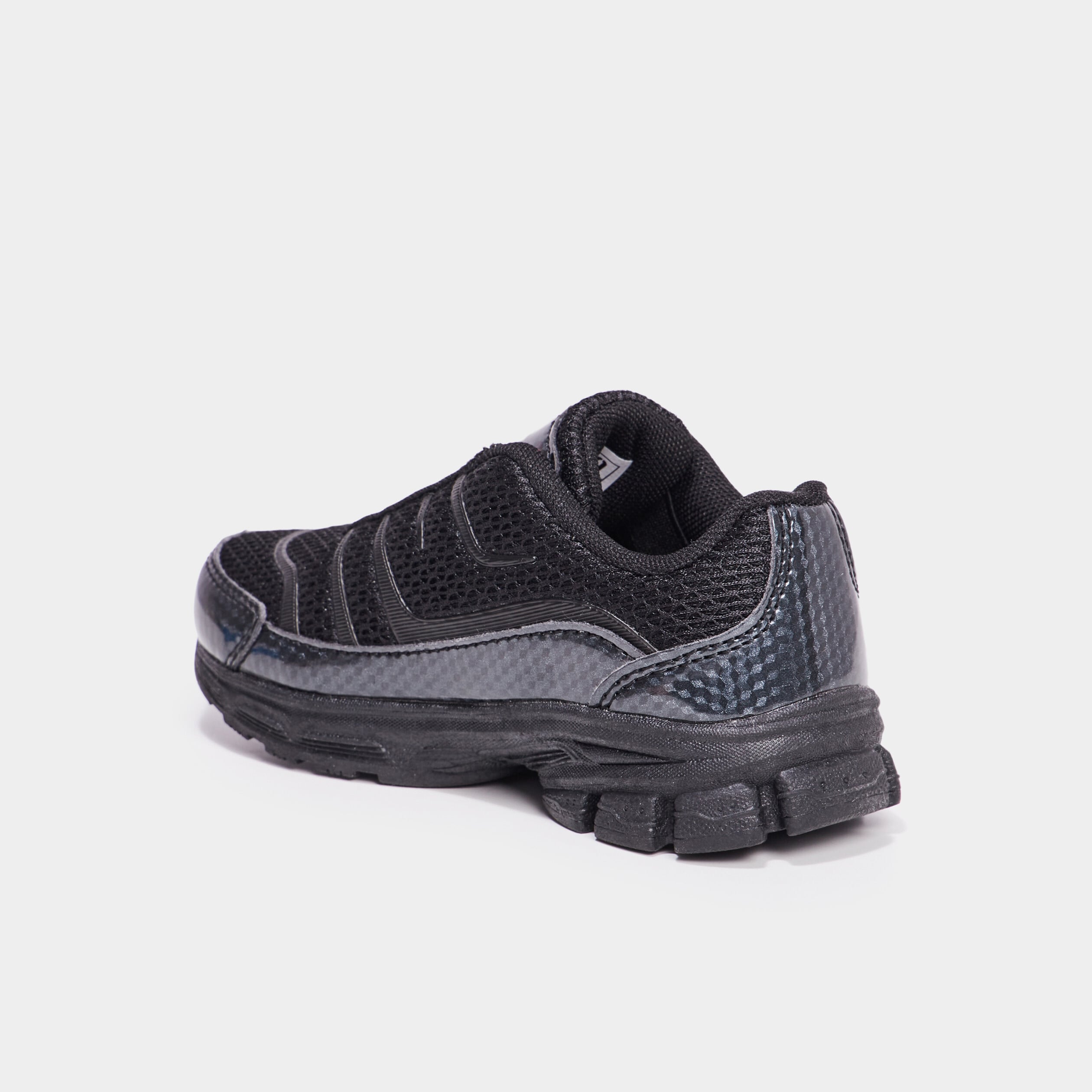 Baskets running lacets &eacute;lastiqu&eacute;s noir gar&ccedil;on