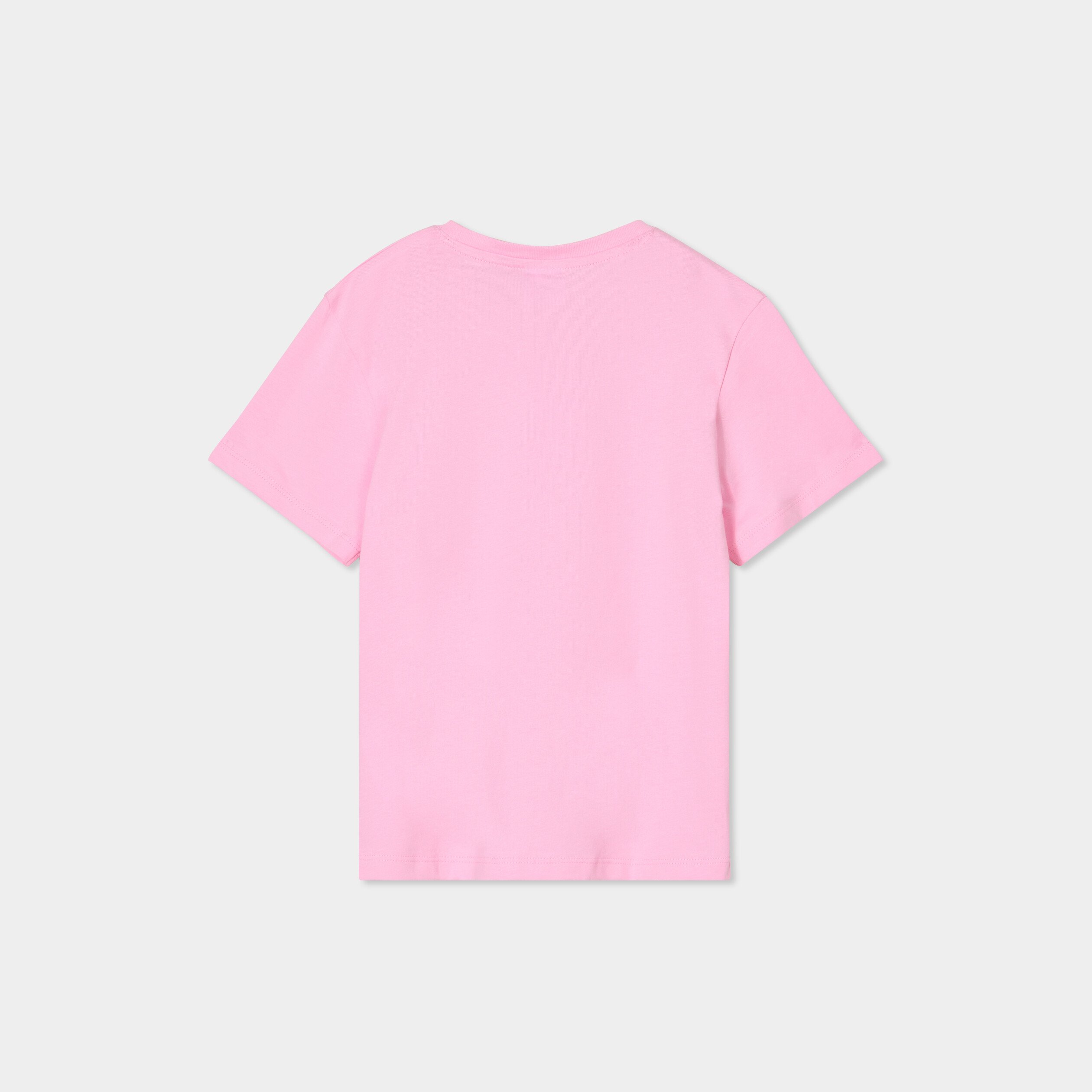 t shirt manches courtes coton stitch rose fille T-shirt manches courtes coton Stitch rose fille