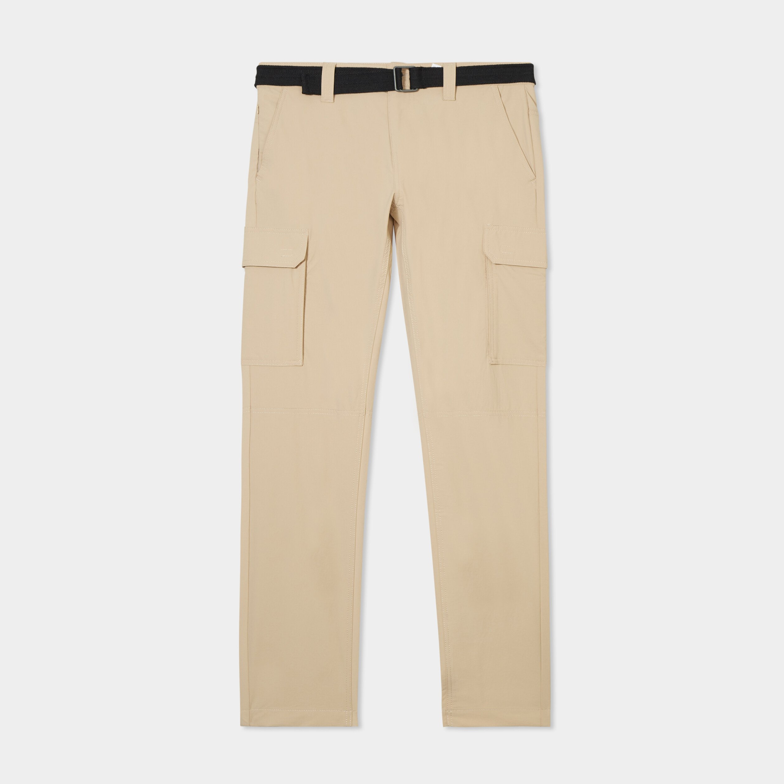 pantalon cargo ceinture double boucle beige homme Pantalon cargo ceinture double boucle beige homme