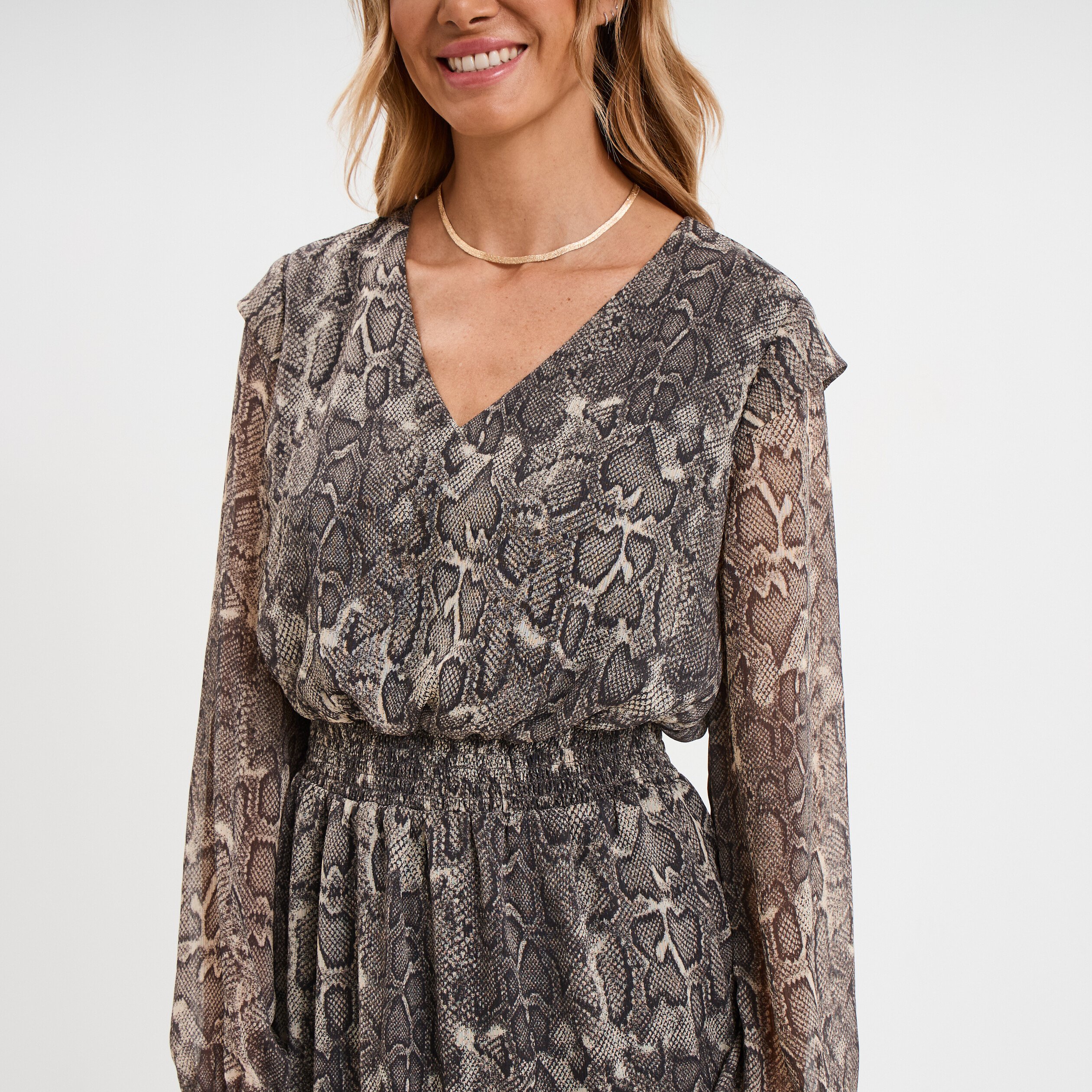robe courte taille elastiquee blanc femme Robe courte taille élastiquée blanc femme