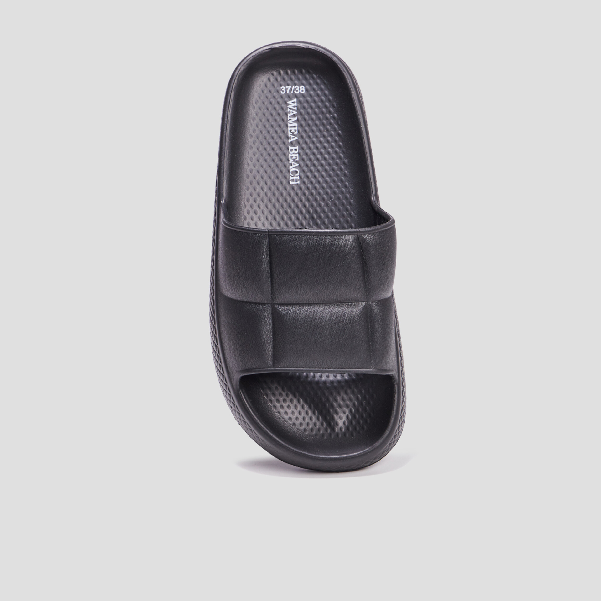 mules compensees matelasses wamea beach noir femme Mules compensées matelassés Wamea Beach noir femme