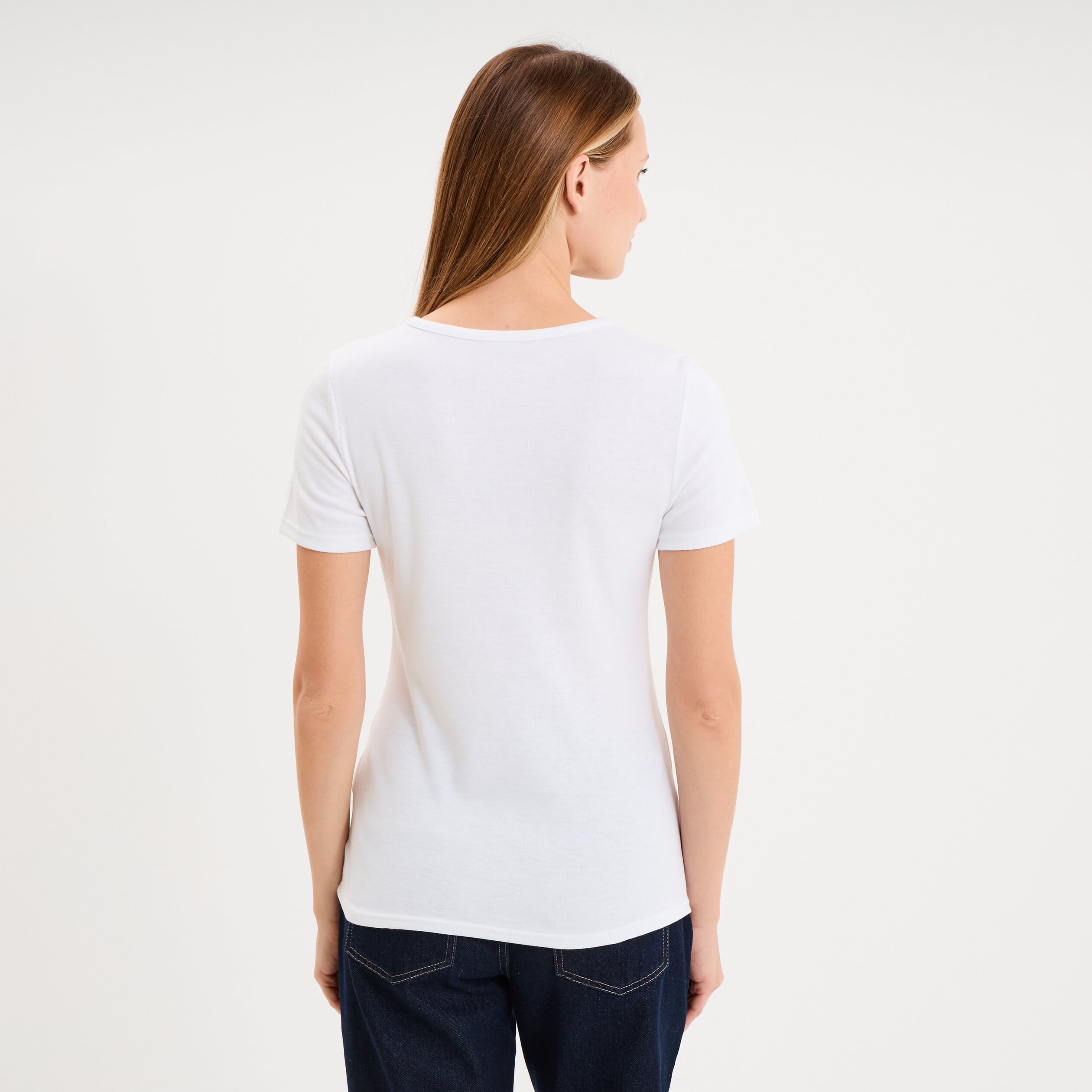 T-shirt thermique Damart x Trappeur blanc femme