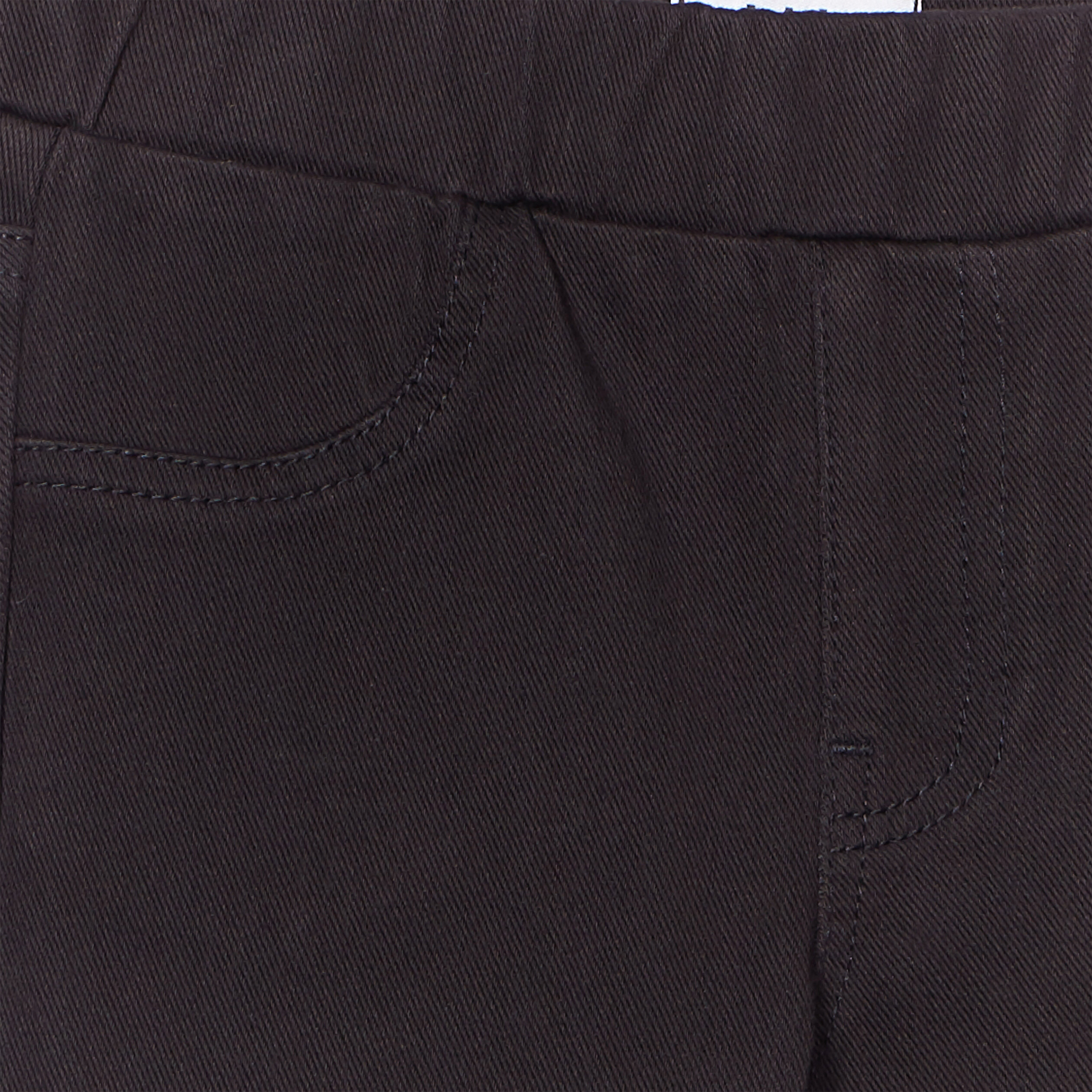 pantalon tregging taille elastiquee noir fille Pantalon tregging taille élastiquée noir fille