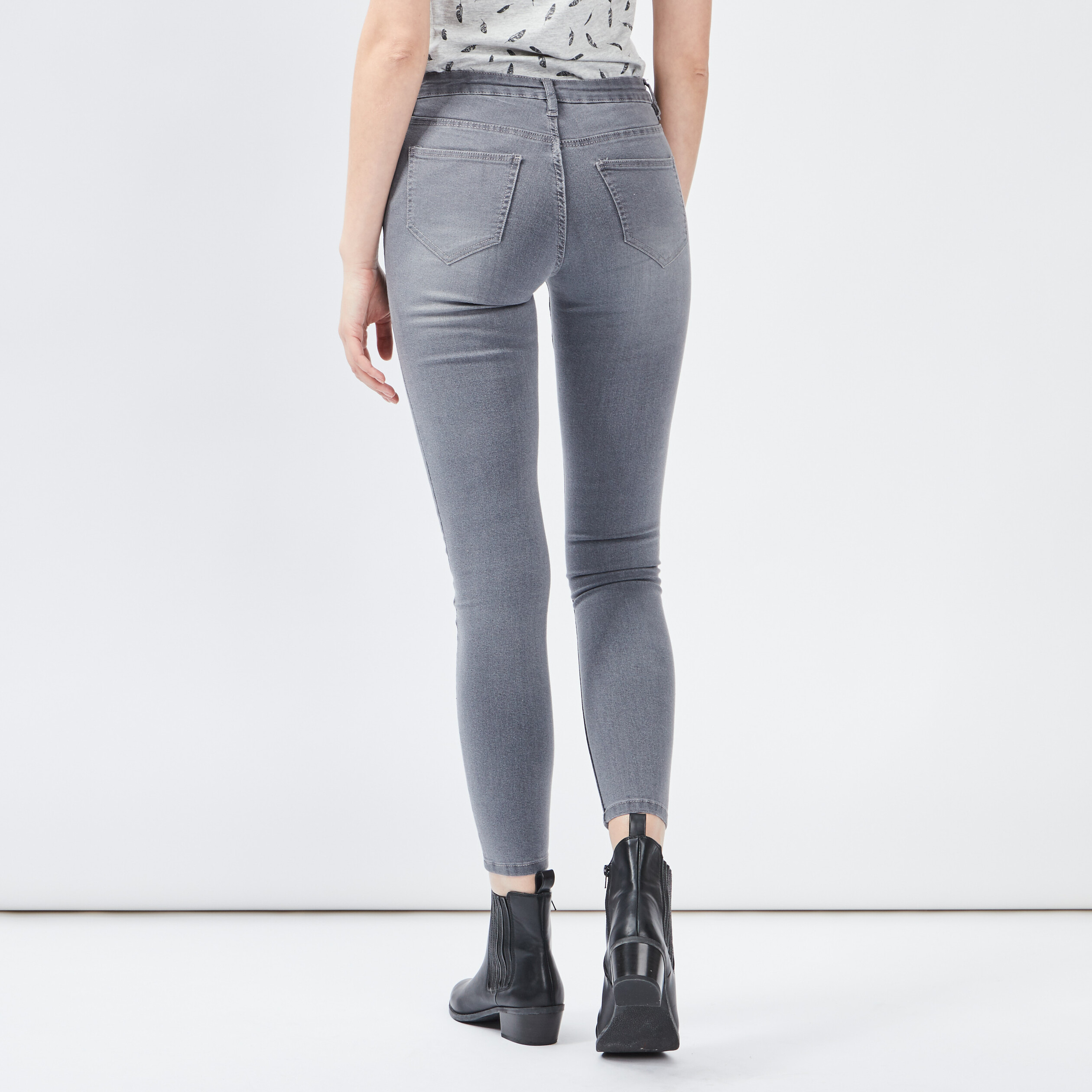jegging taille standard gris femme Jegging taille standard gris femme