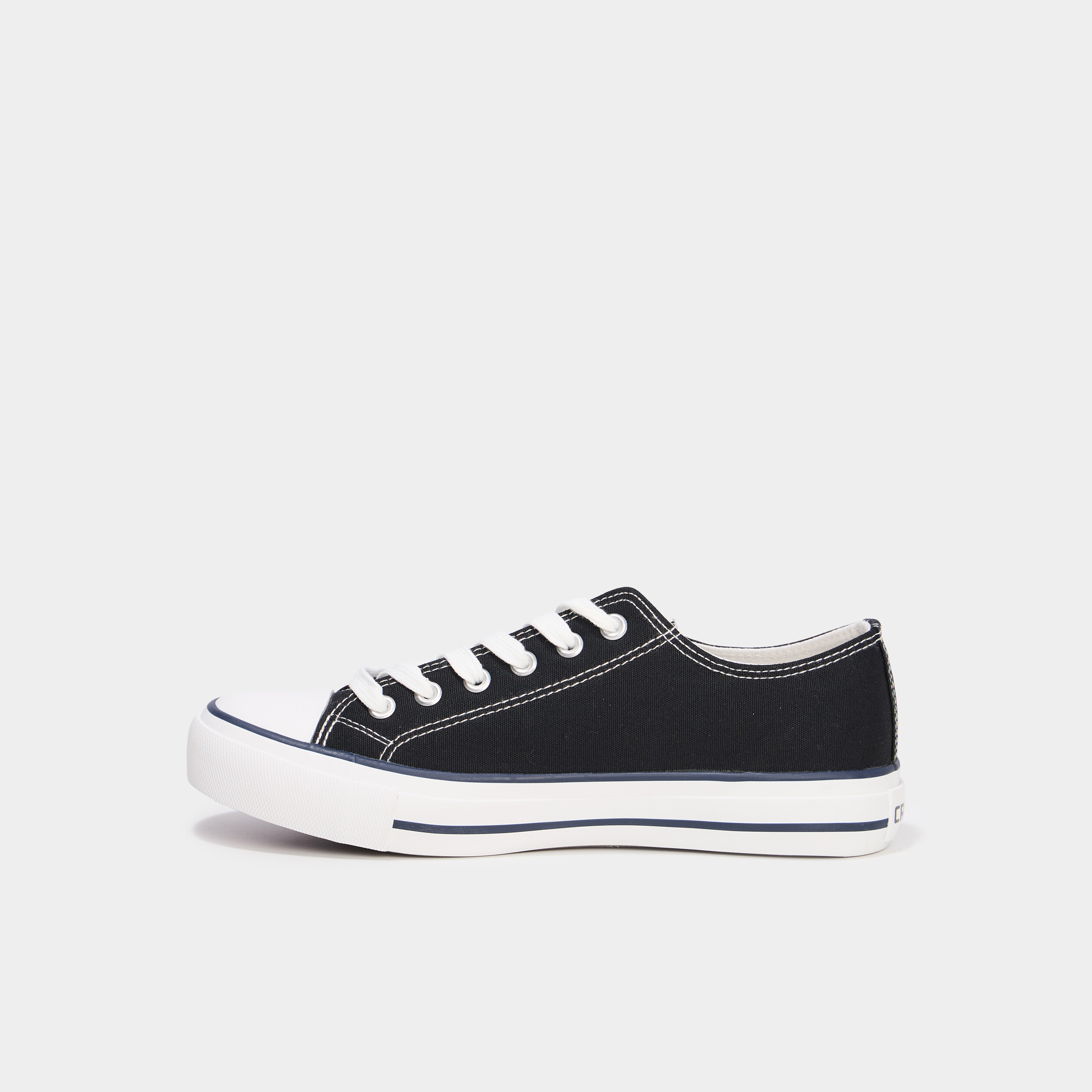 tennis en toile a lacets creeks noir femme Tennis en toile à lacets Creeks noir femme