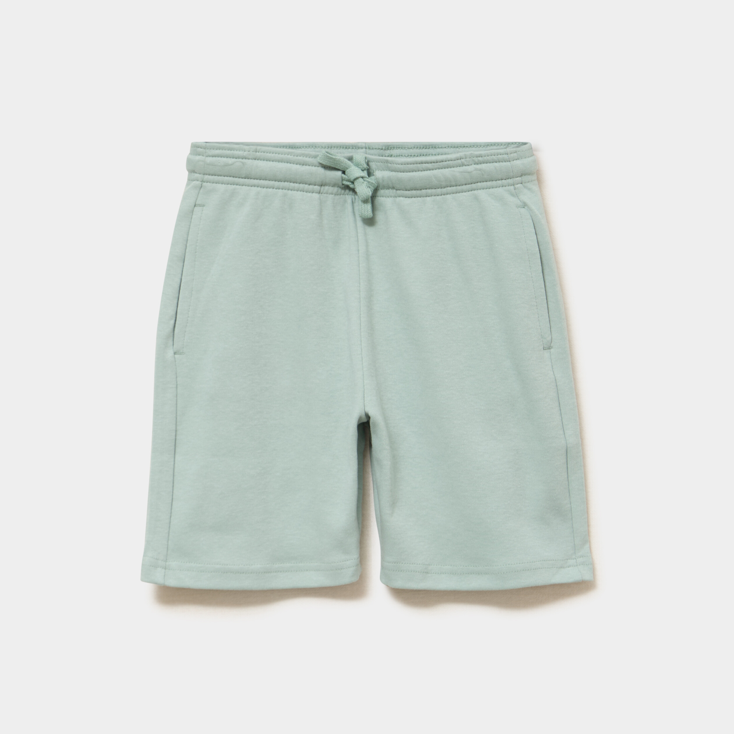 Short jogging droit taille &eacute;lastiqu&eacute;e vert pastel gar&ccedil;on
