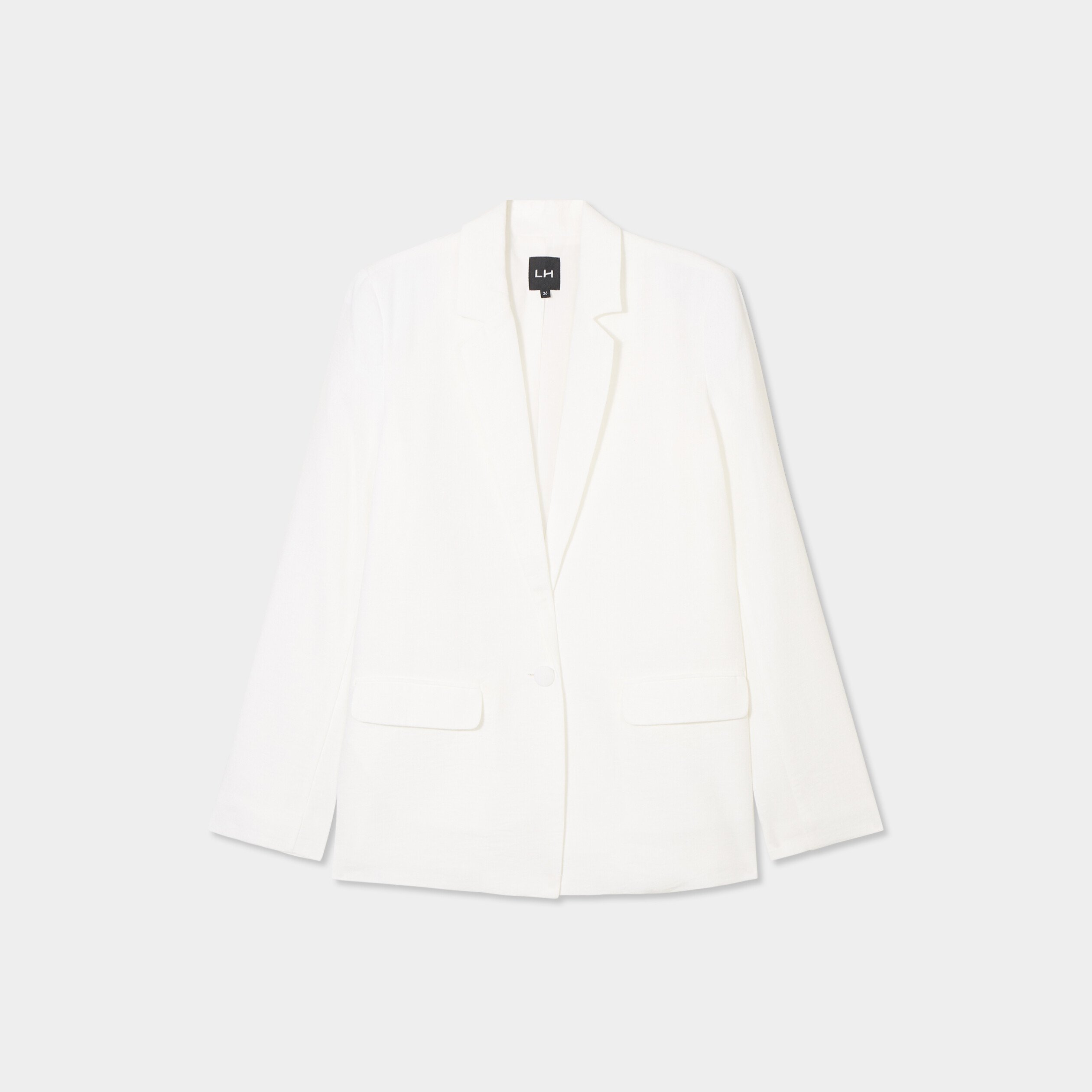 veste blazer droite blanc femme Veste blazer droite blanc femme