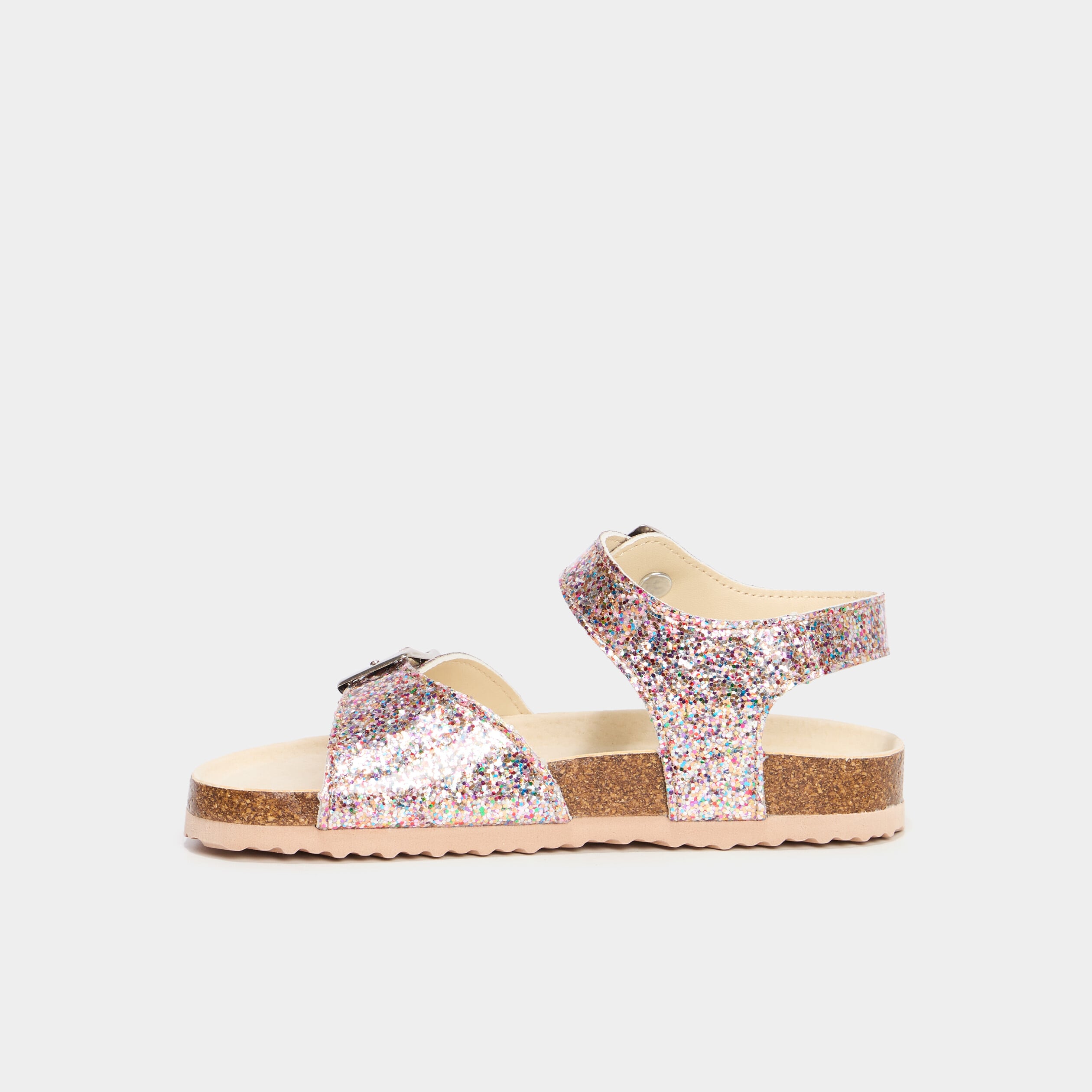 Sandales vernies &agrave; paillettes multicolore fille