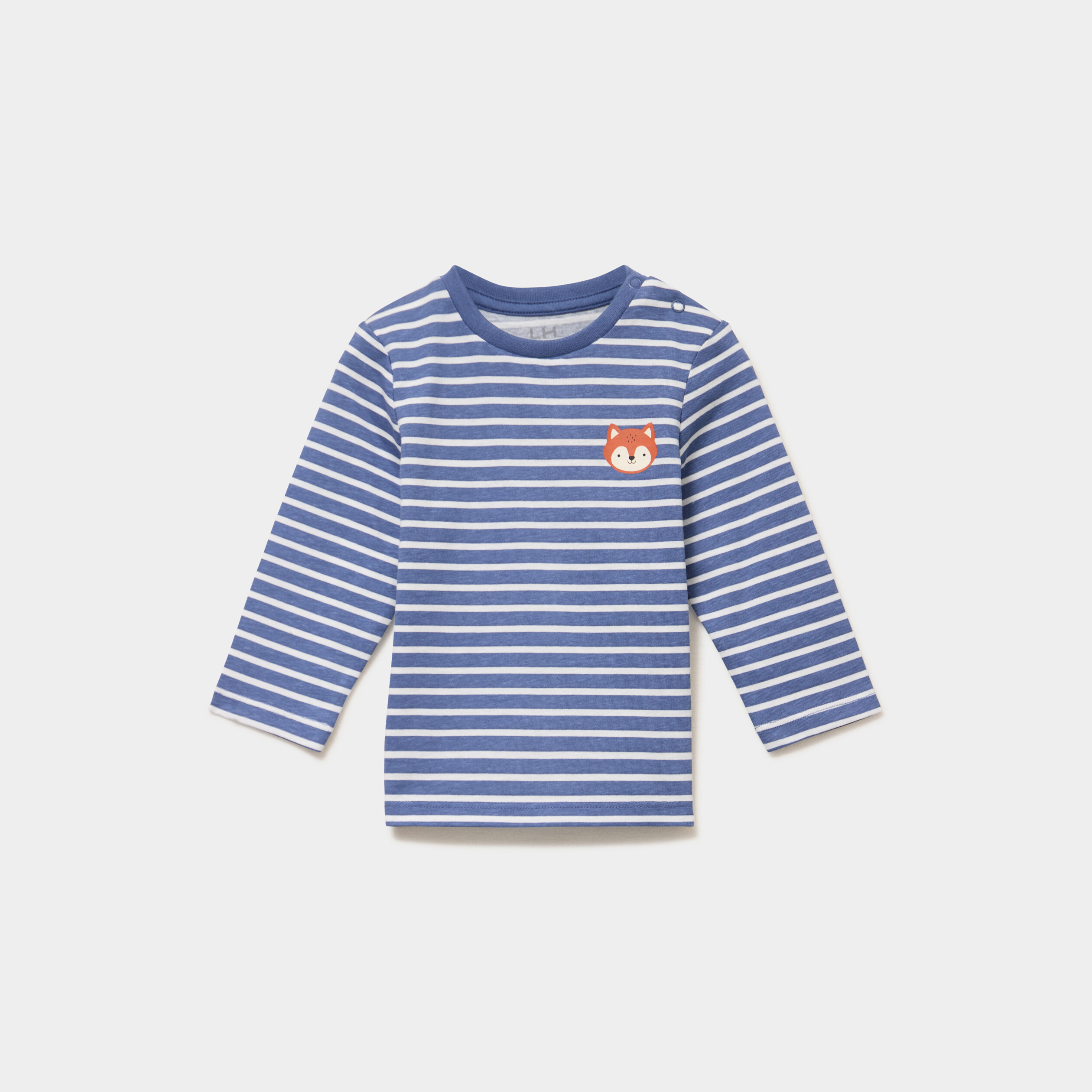 T-shirt manches longues coton ecru b&eacute;b&eacute; gar&ccedil;on