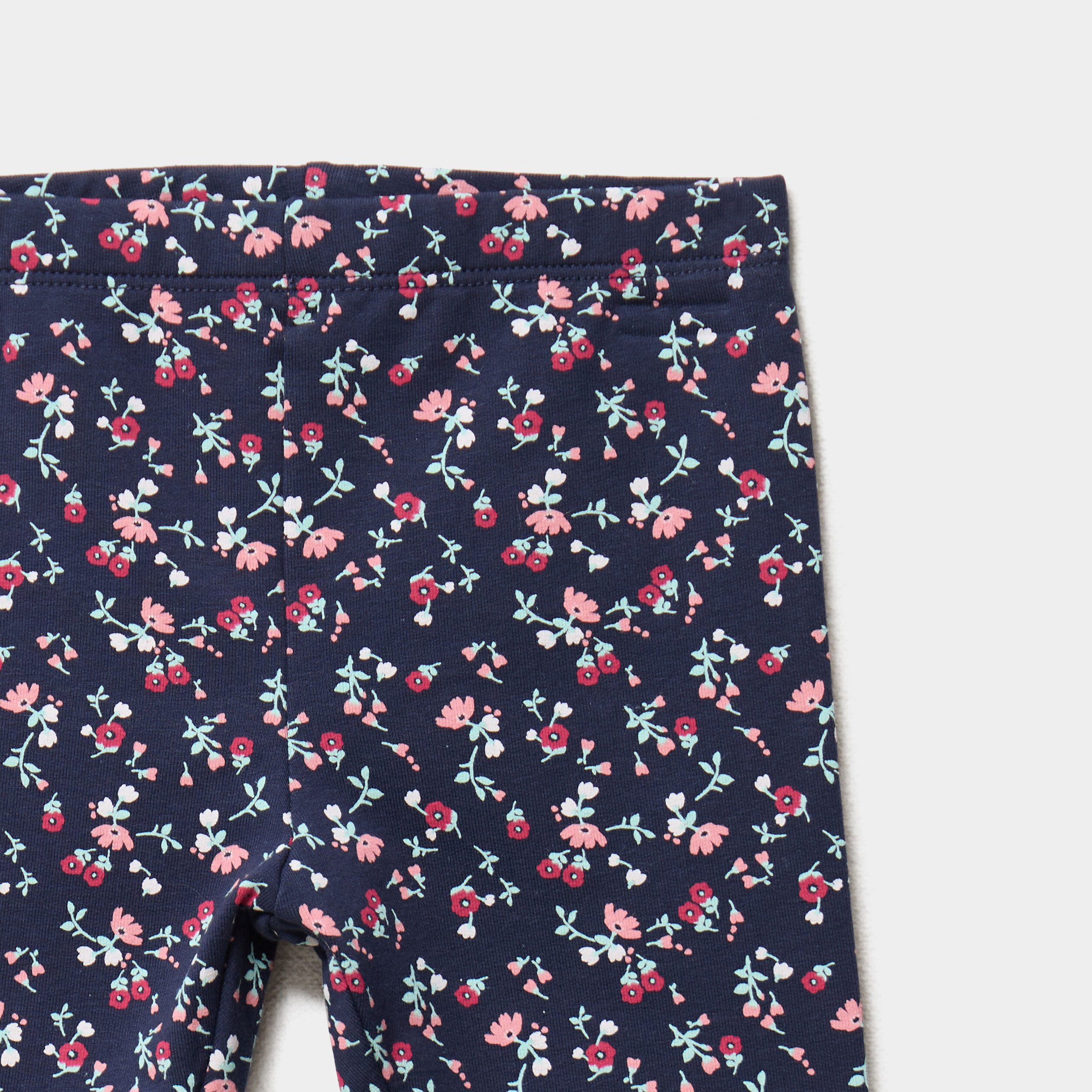 Legging doublé taille élastiquée bleu marine bébé fille