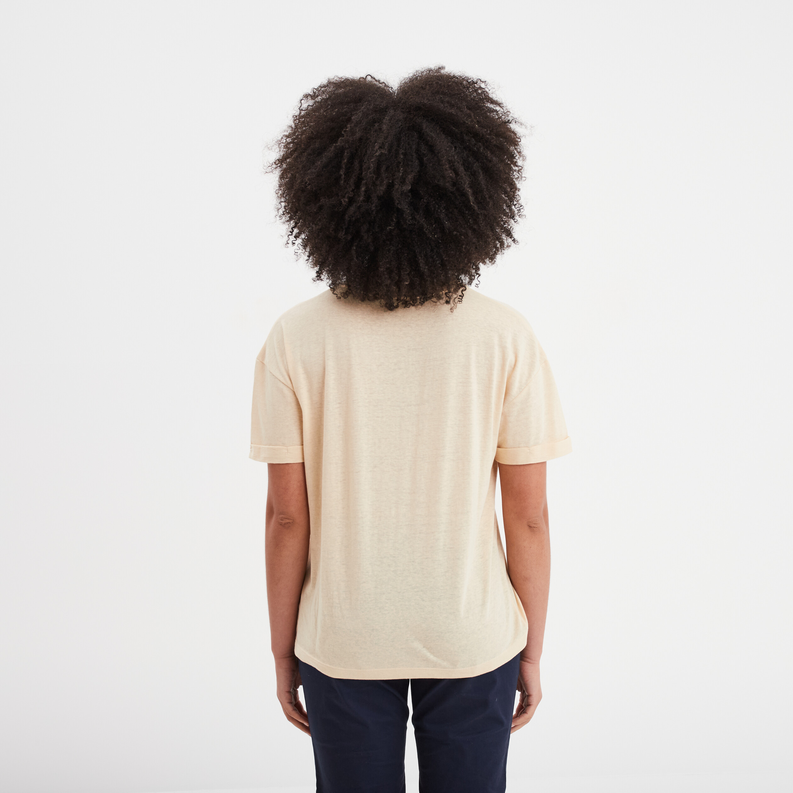 t shirt manches courtes creeks jaune clair femme T-shirt manches courtes Creeks jaune clair femme