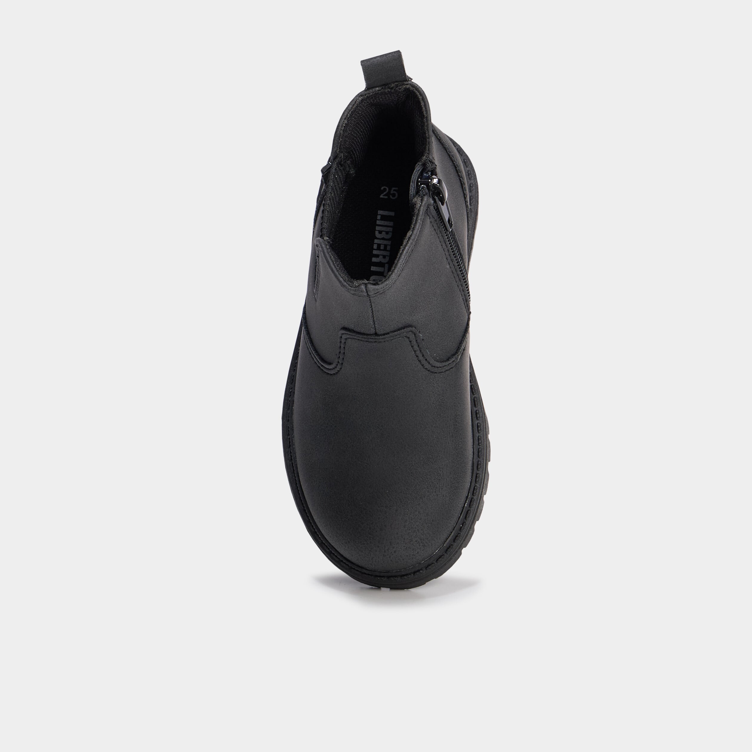Boots crant&eacute;es noir gar&ccedil;on