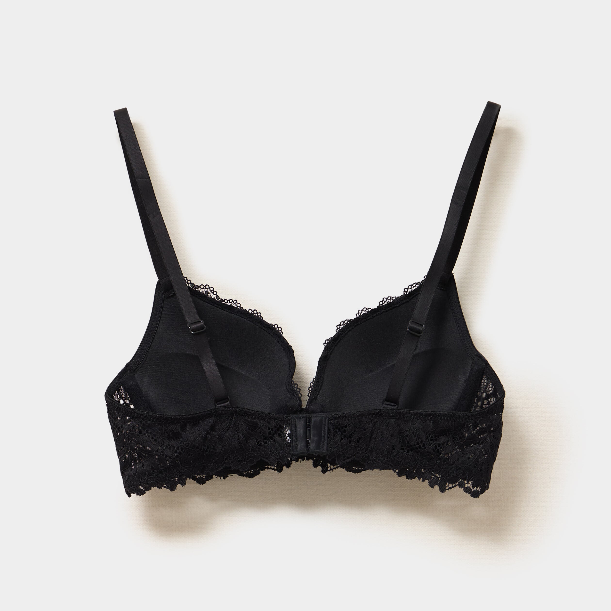 Lot 2 soutiens-gorge corbeille padd&eacute;s noir femme