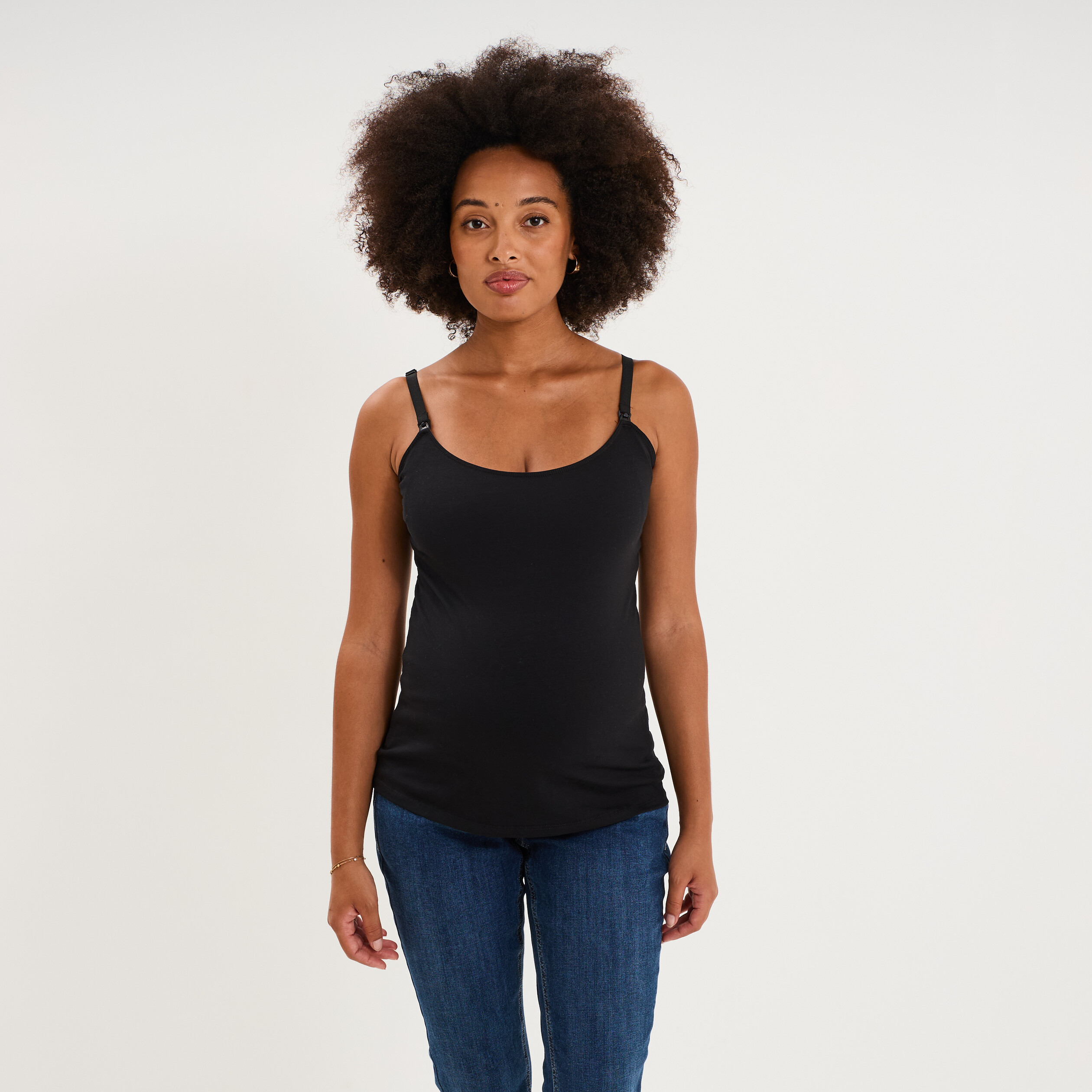 D&eacute;bardeur allaitement brassi&egrave;re int&eacute;gr&eacute;e noir femme maternit&eacute;
