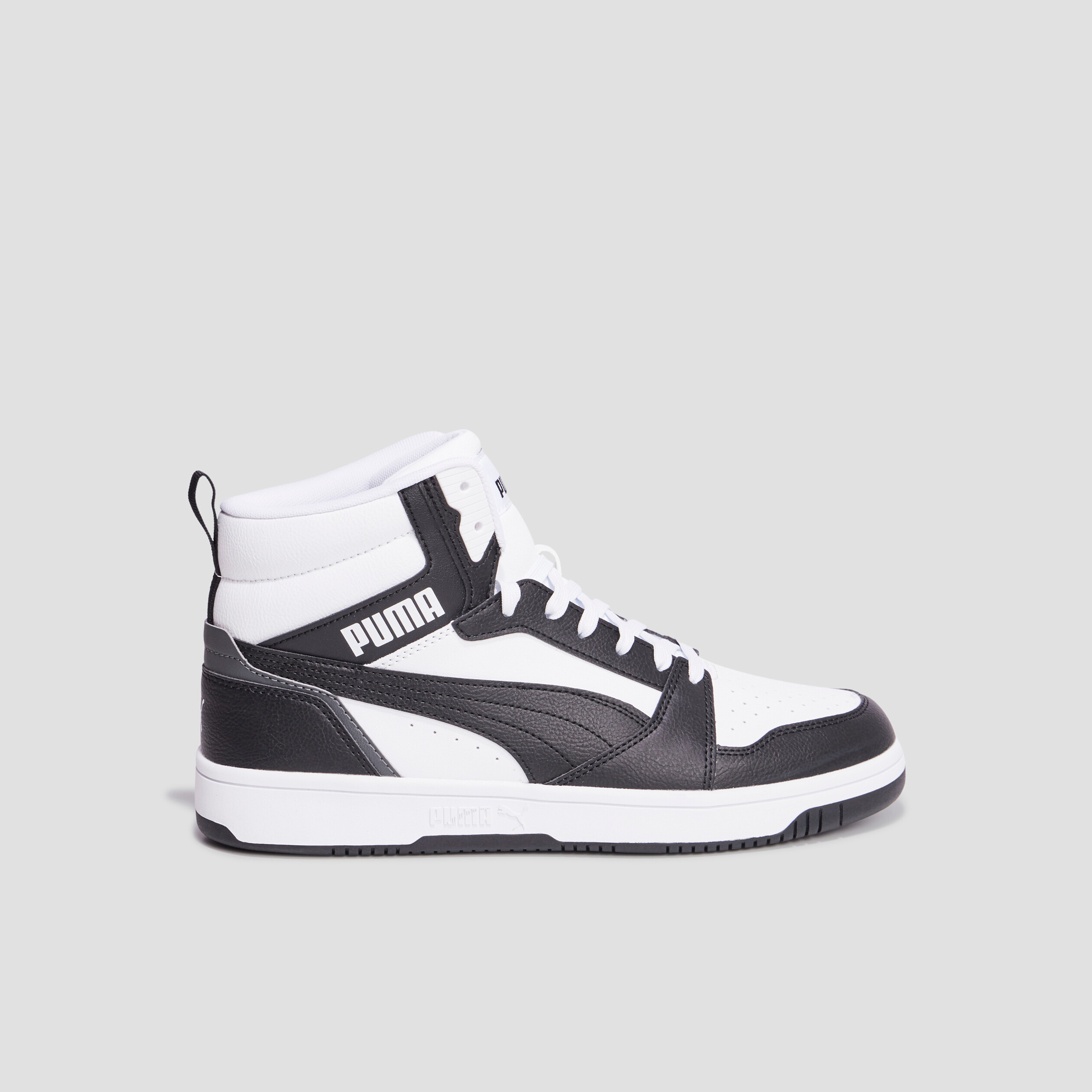 baskets montantes a lacets puma mid noir homme Baskets montantes à lacets Puma Mid noir homme